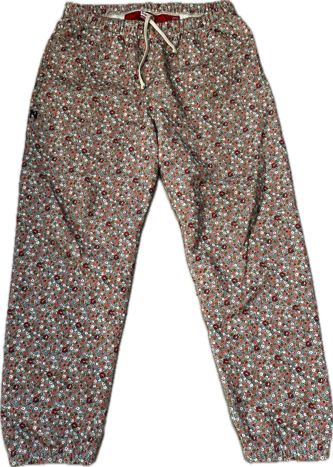 Hanes × Supreme Bone Thermal Pants Floral | Grailed
