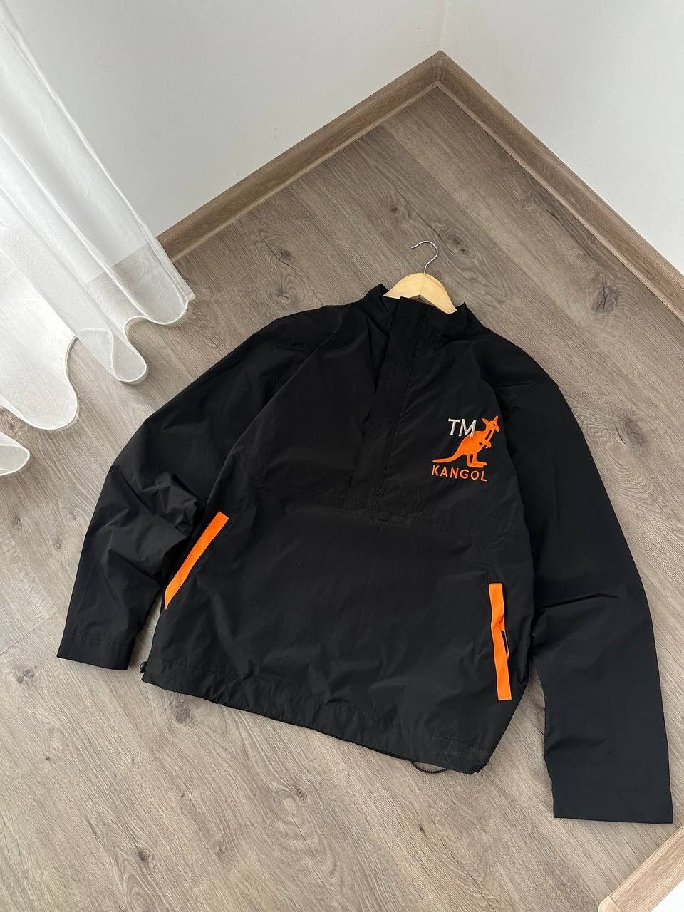 Kangol × Vintage Vintage Kangol Anorak Black Big Logo Jacket Size US M / EU 48-50 / 2 - 5 Thumbnail