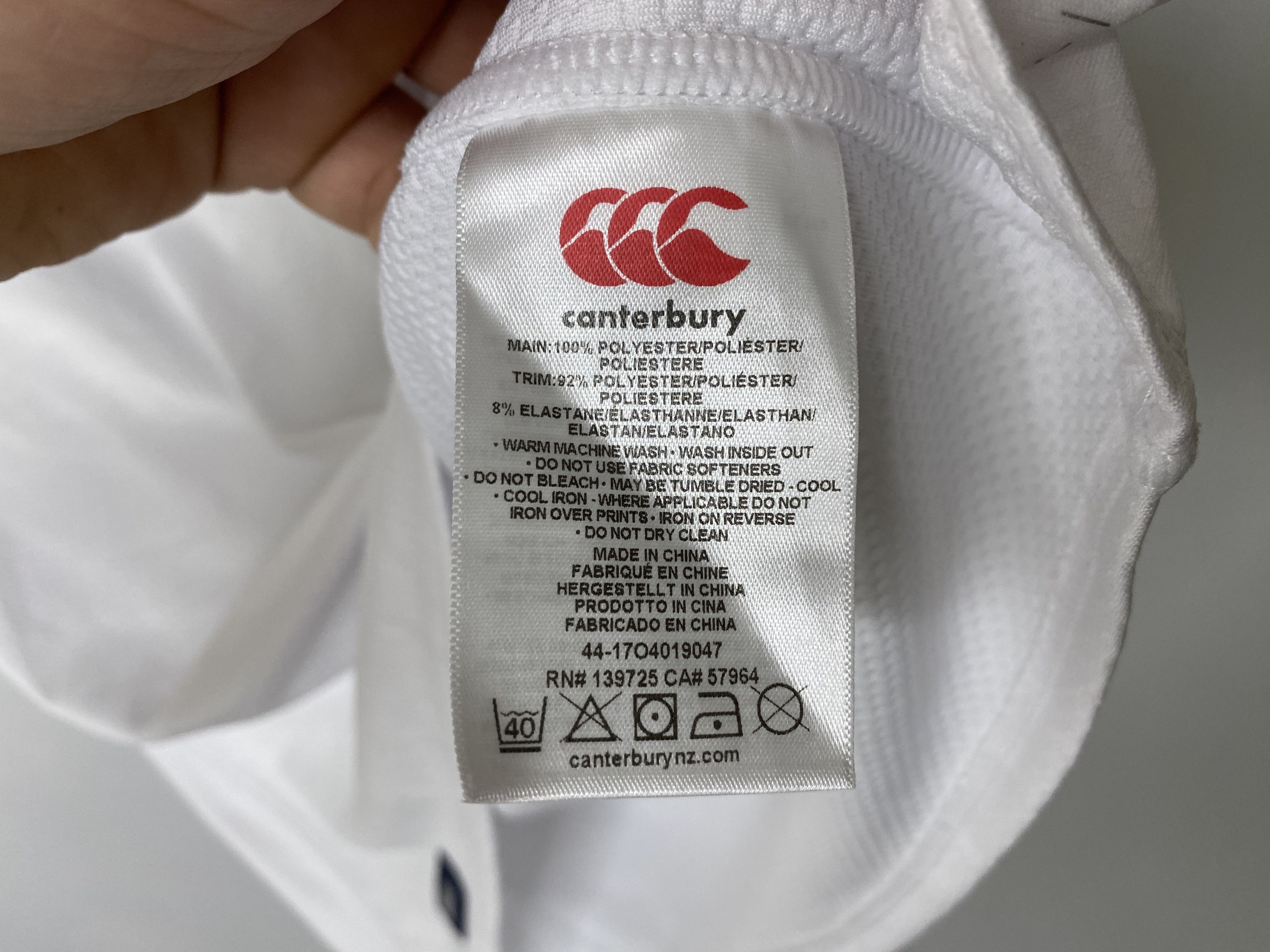Canterbury of New Zealand ENGLAND TEAM 2017 2018 HOME RUGBY SHIRT JERSEY VAPODRI PRO Size US L / EU 52-54 / 3 - 9 Thumbnail