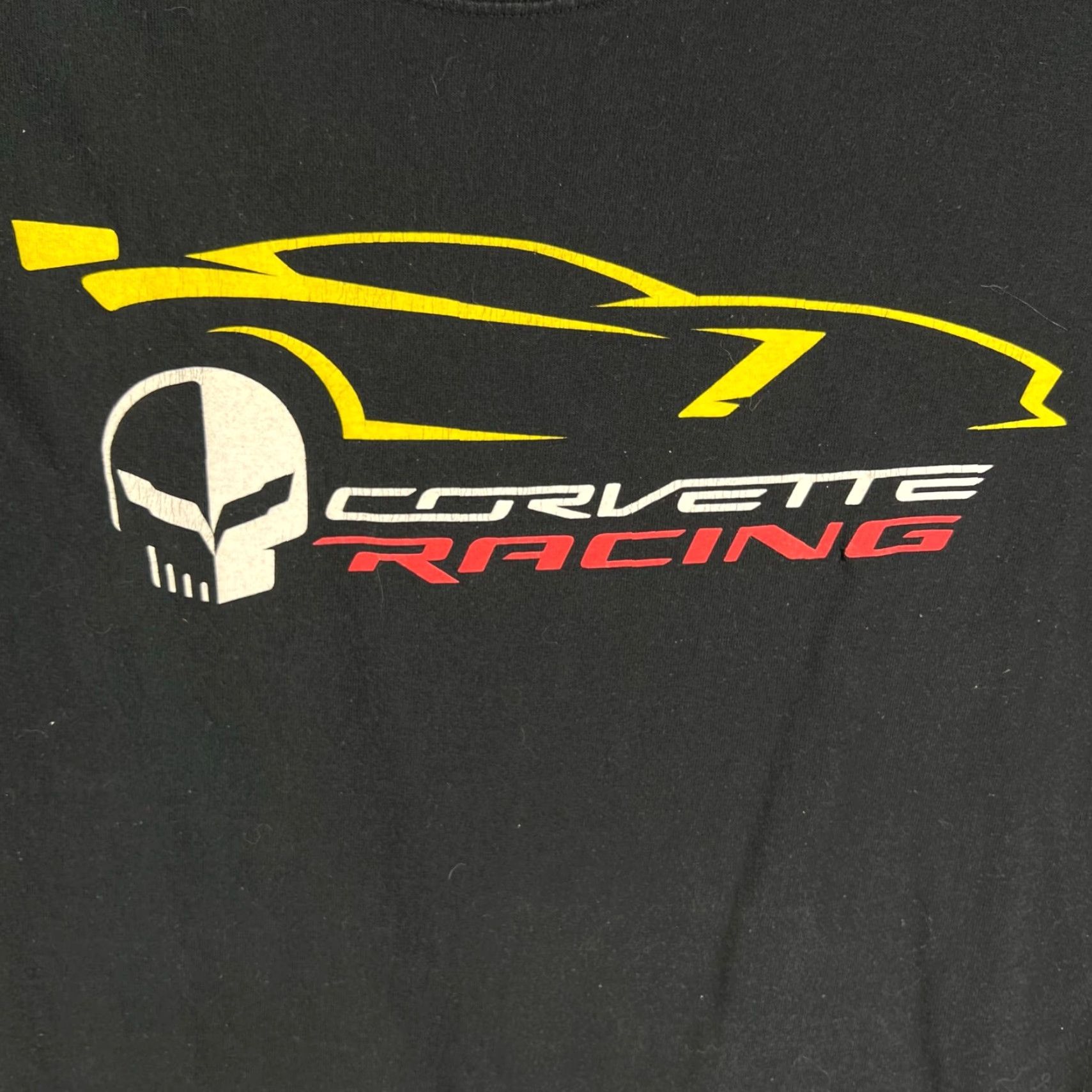Vintage Corvette Racing Graphic T-Shirt XL Black Short Sleeve Crew Neck Cars Mens Size US XL / EU 56 / 4 - 2 Thumbnail