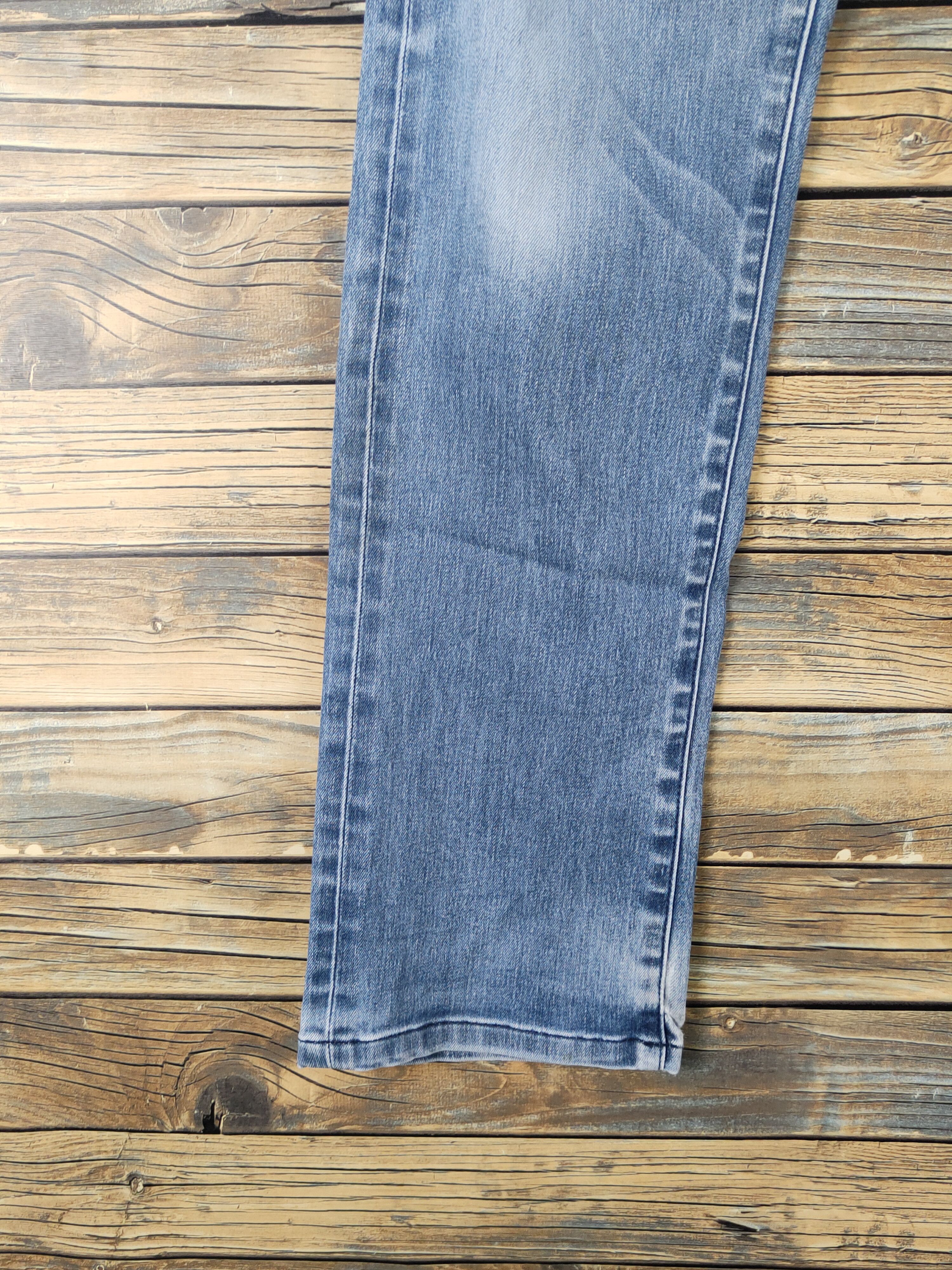 Japanese Brand Uniqlo japan Blue faded Distressed Ripped denim Jeans #W1693 Size US 29 - 4 Thumbnail