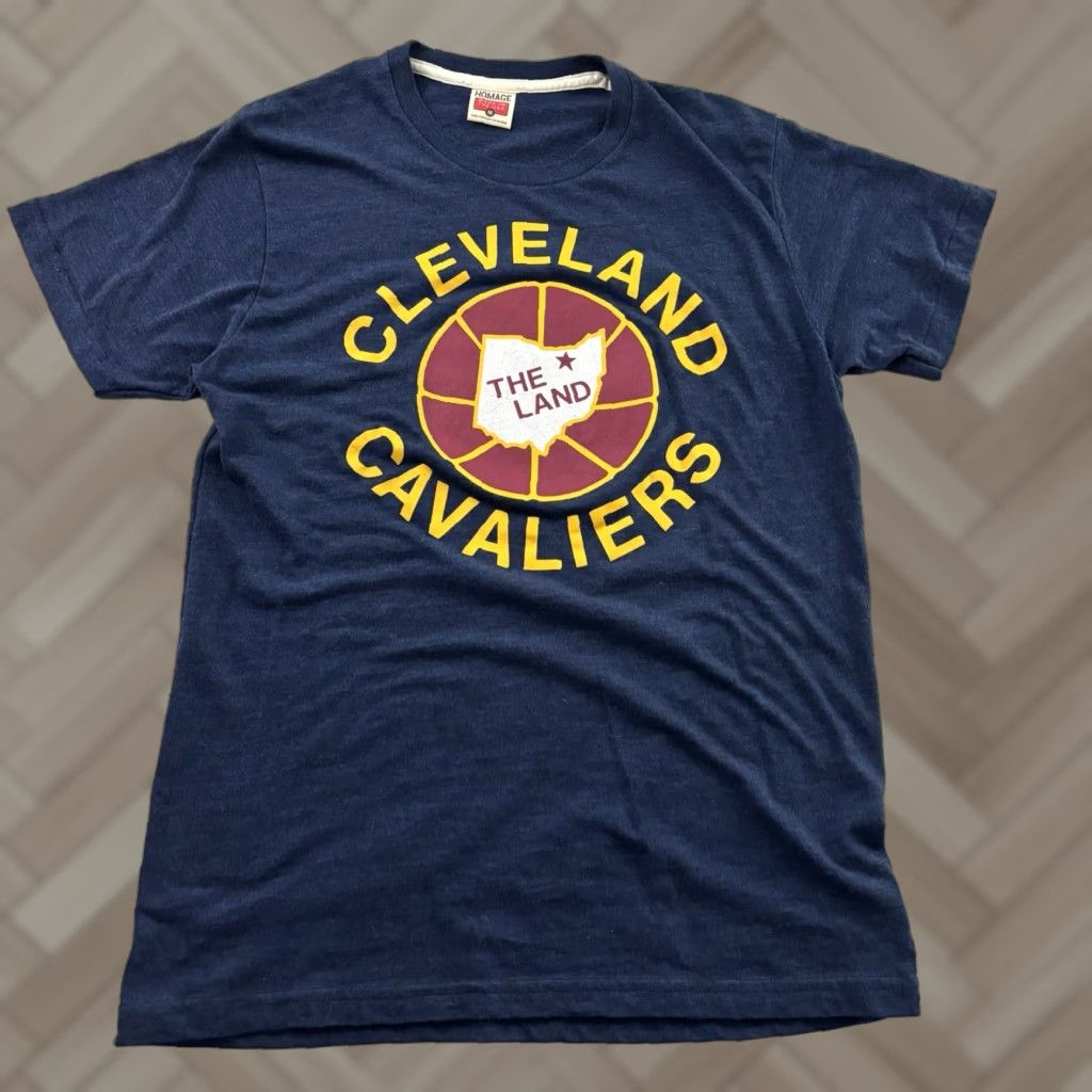 Vintage Homage Cleveland Cavaliers Short Sleeve T Shirt Men's M Blue Size US M / EU 48-50 / 2 - 1 Thumbnail