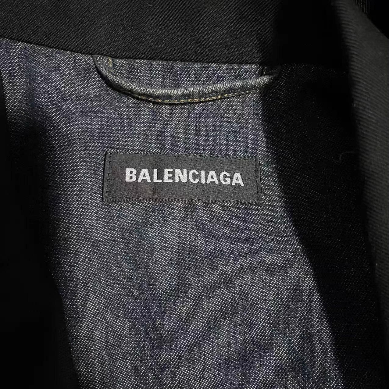 Balenciaga Balenciaga Denim Spliced Blazer 46 Size US S / EU 44-46 / 1 - 3 Thumbnail