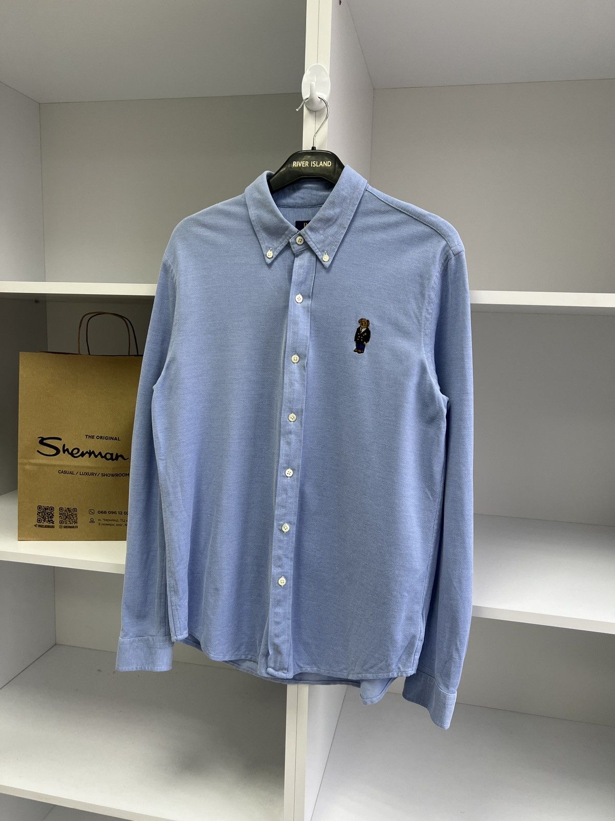 Polo Ralph Lauren × Vintage Vintage Polo Ralph Lauren Polo bear button up shirt Size US L / EU 52-54 / 3 - 2 Thumbnail