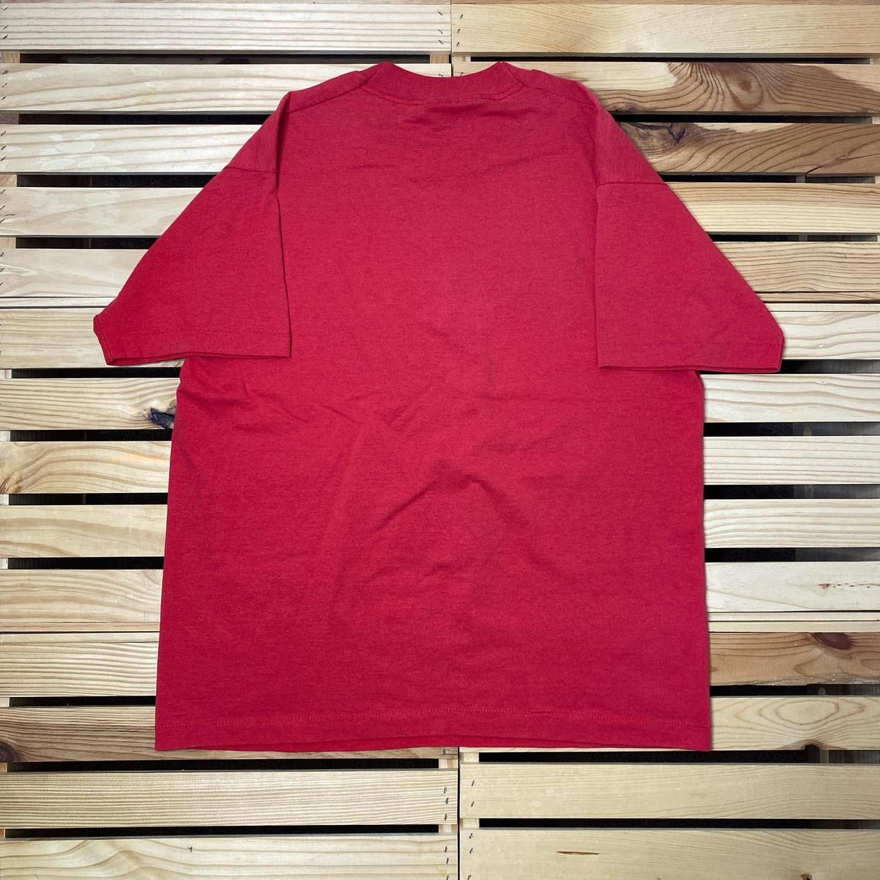 Fruit Of The Loom Vintage Gulf Shores, AL Red Bass Fishing Tee Size Large Size US L / EU 52-54 / 3 - 2 Thumbnail