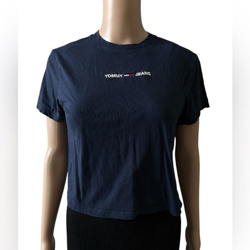 Tommy Hilfiger Tommy Jeans Navy Blue T-Shirt Size XXS / US 00 / IT 34 - 1 Thumbnail