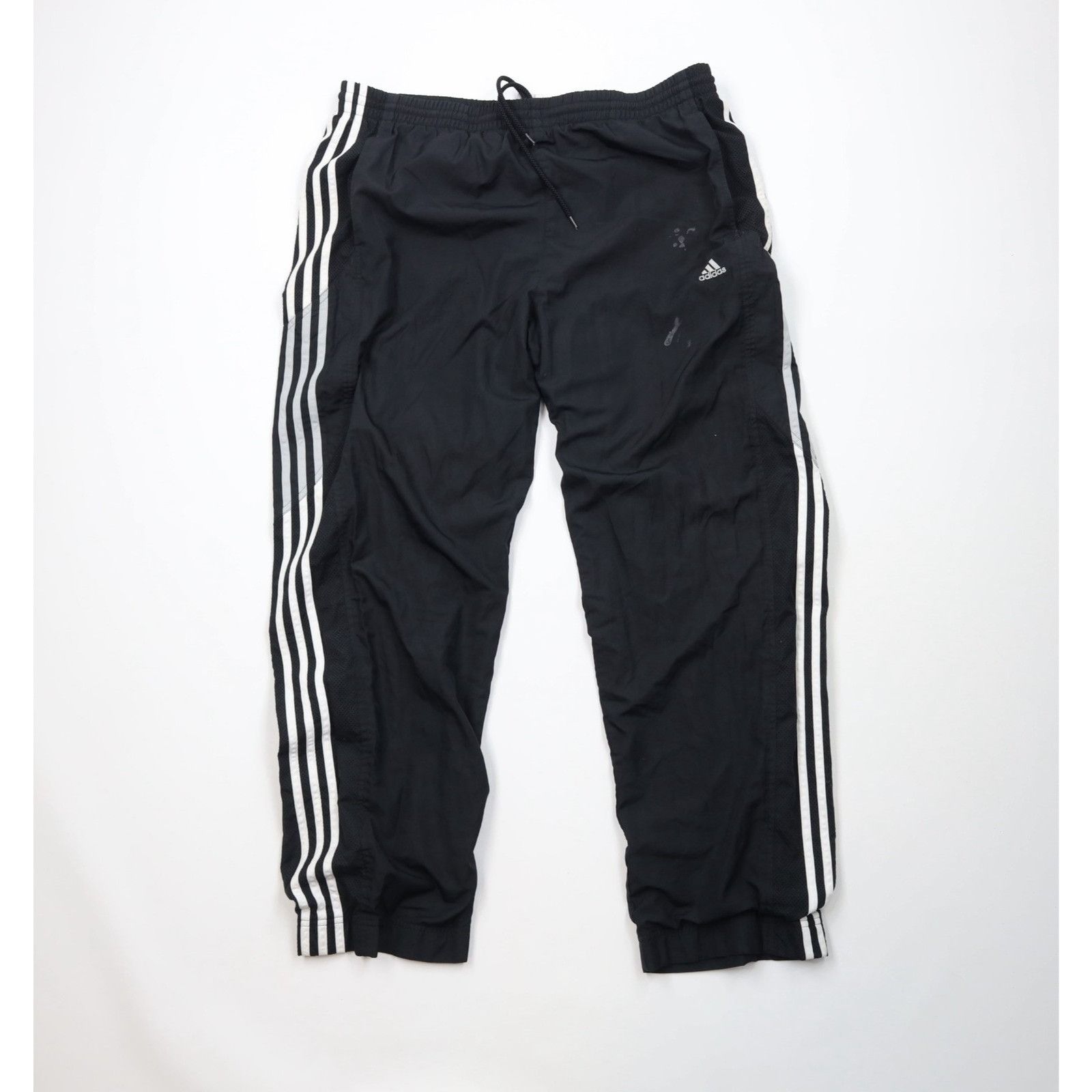 Adidas Vintage Y2K 2005 Adidas Striped Lined Wide Leg Pantsg Size US 36 / EU 52 - 1 Thumbnail