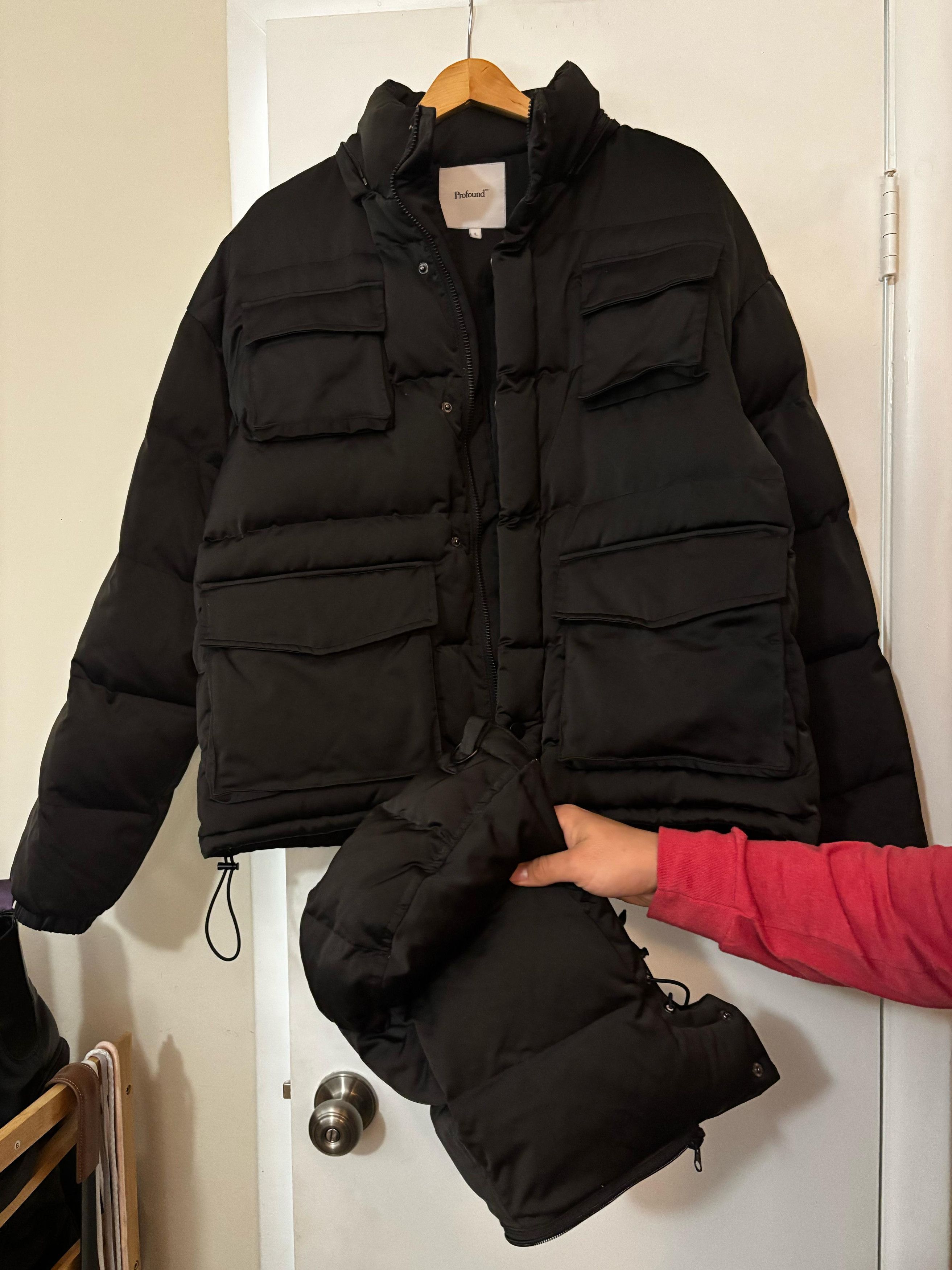 Profound Aesthetic Oversized cropped style Profound Aesthetics Jacket black Size US L / EU 52-54 / 3 - 2 Thumbnail