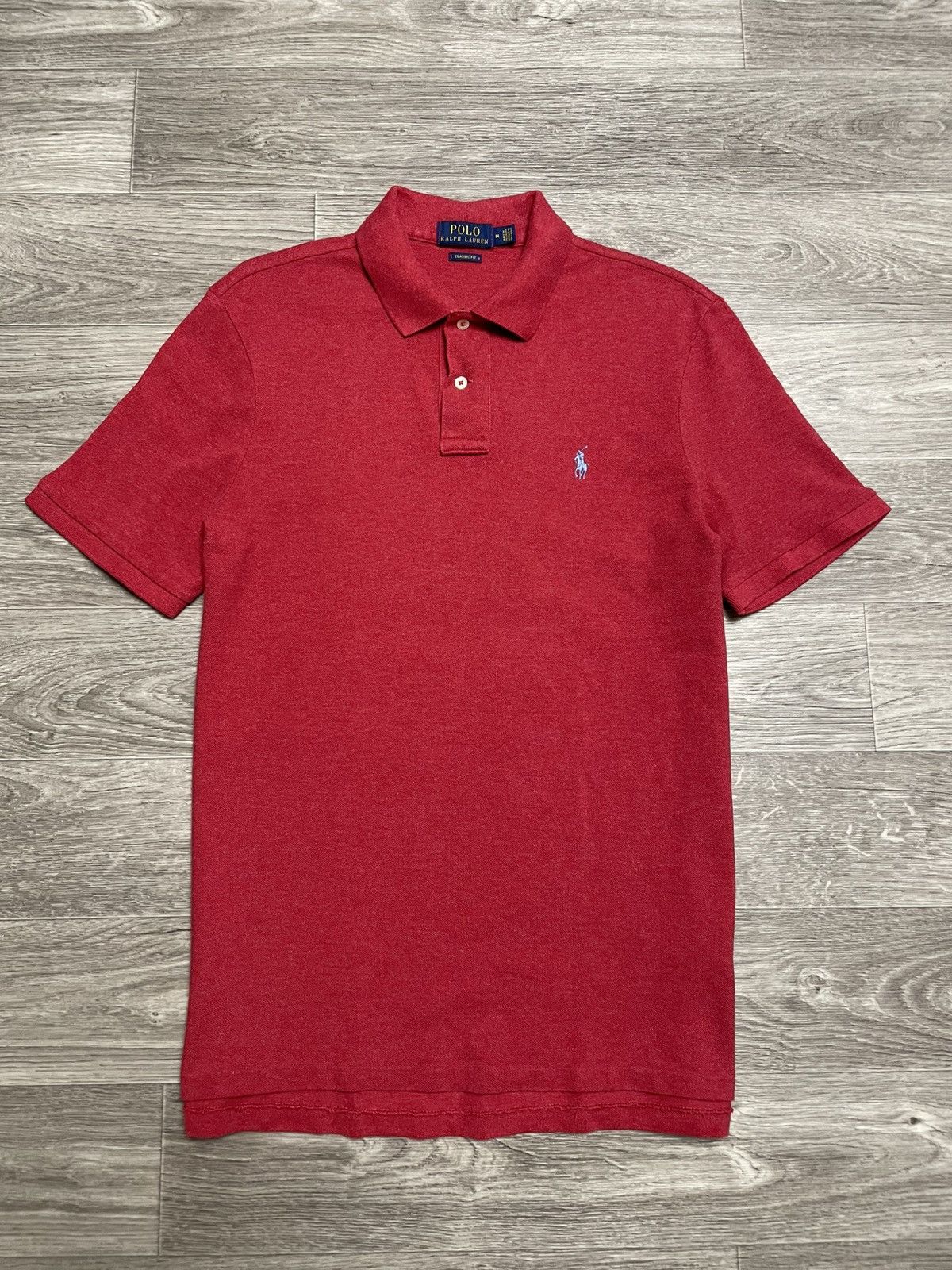 Polo Ralph Lauren Vintage Polo Ralph Lauren Basic Red Polo Shirt Old Money Size US M / EU 48-50 / 2 - 1 Thumbnail