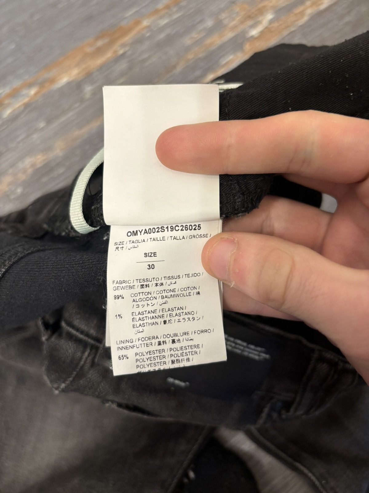 Off-White Off-White Black Denim Jeans Size US 30 / EU 46 - 7 Thumbnail