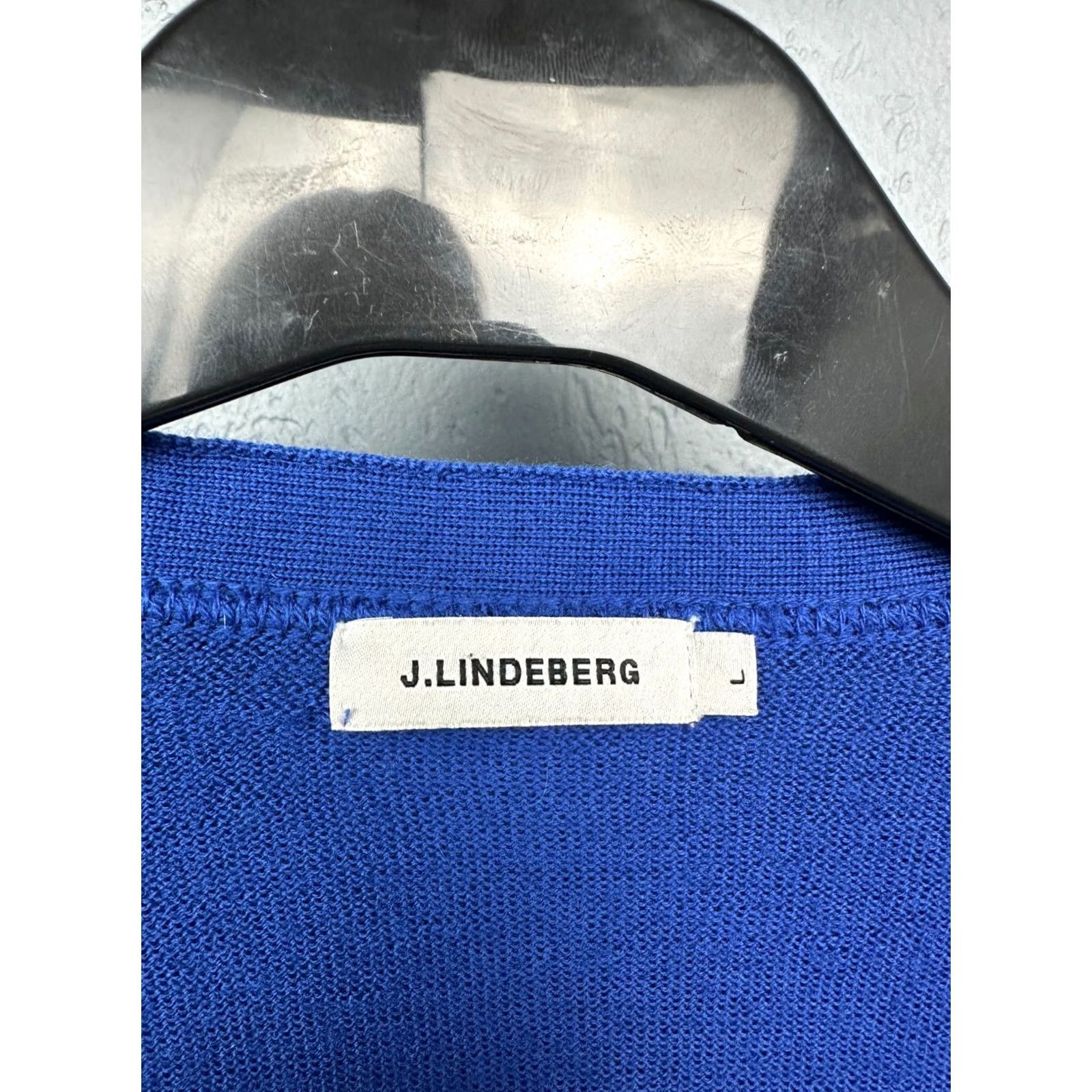 J.Lindeberg J. Lindeberg Mens Merino Wool Cardigan Jumper Sweater Size L Blue Womens Mens Size US L / EU 52-54 / 3 - 3 Thumbnail