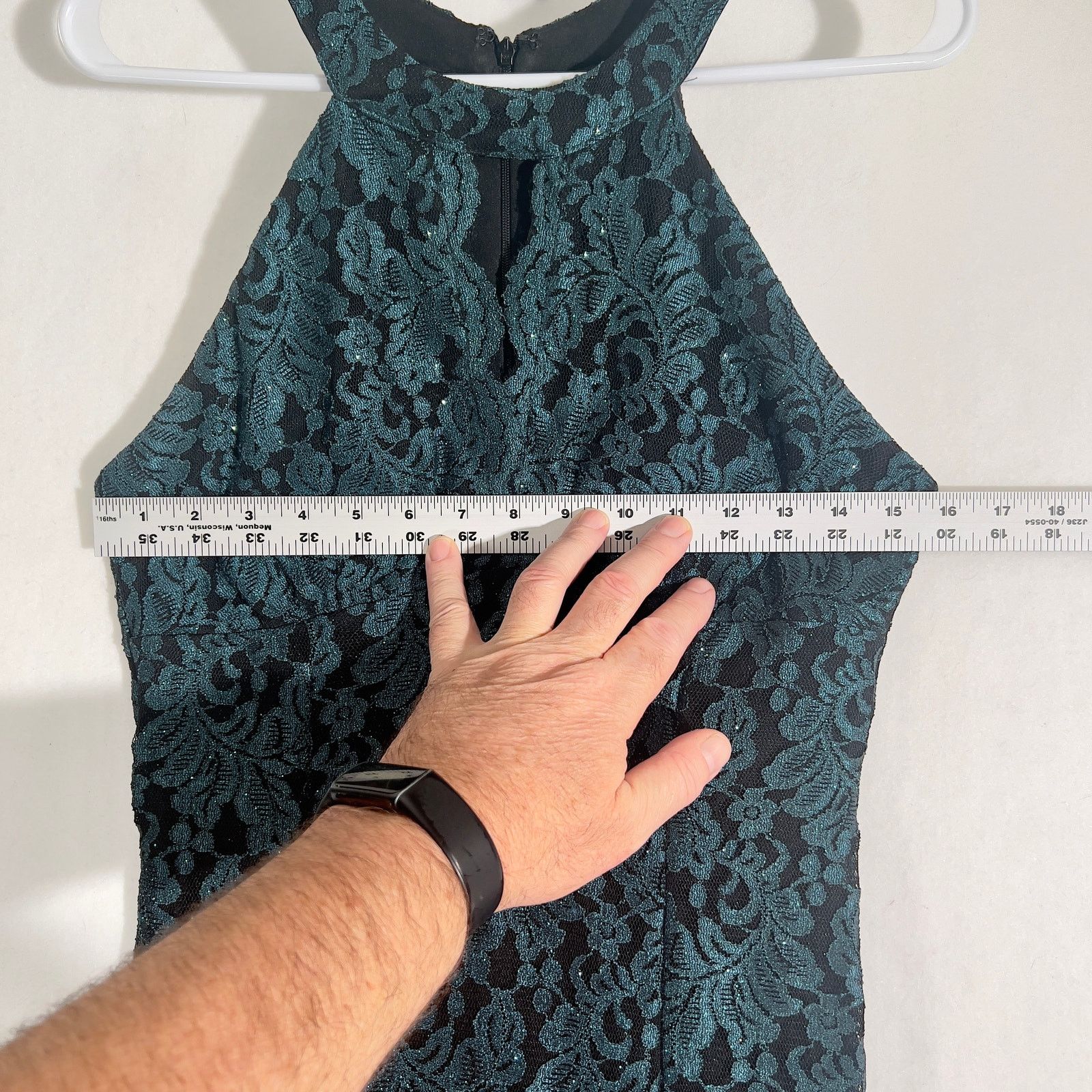 Other Morgan & Co. Maxi Dress Woman 10 Style# 216890 Keyhole Neck Size L / US 10 / IT 46 - 7 Thumbnail