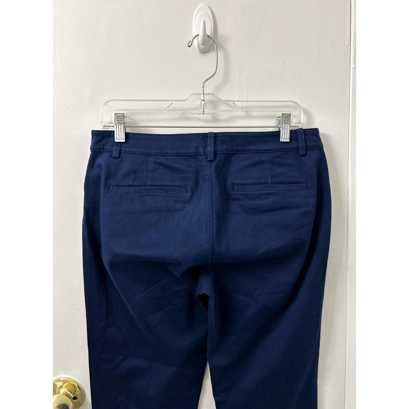 Ralph Lauren Lauren Ralph Lauren Pants Womens 6 Blue Cotton Spandex Twill Pockets Zipper Logo Straight Chino Casual Workwear Mens? Size 28" / US 6 / IT 42 - 7 Thumbnail