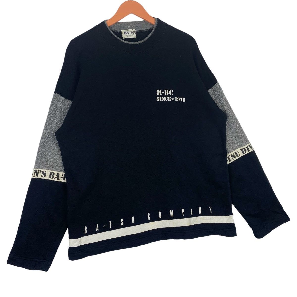 Designer × Vintage Men’s Ba-tsu Sweatshirt Crewneck Pullover Jumper Size US XL / EU 56 / 4 - 4 Thumbnail