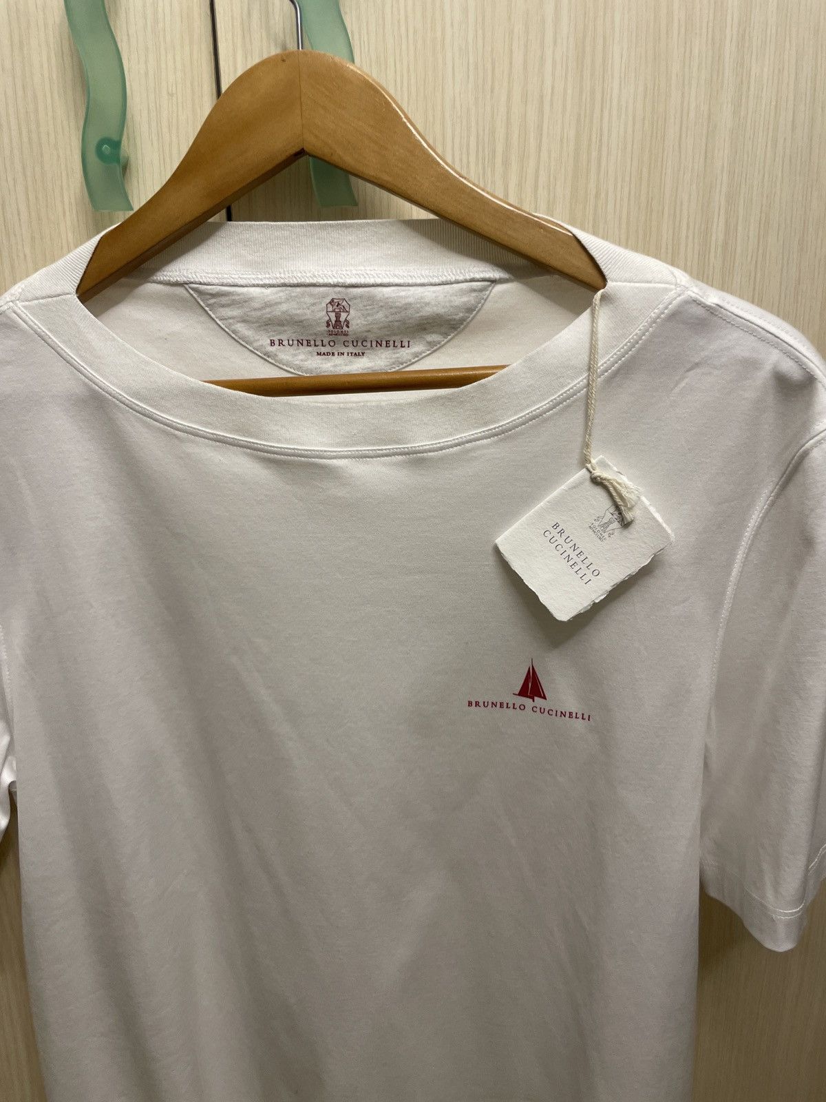 Brunello Cucinelli Brunello Cucinelli white tshirt Size US M / EU 48-50 / 2 - 3 Thumbnail