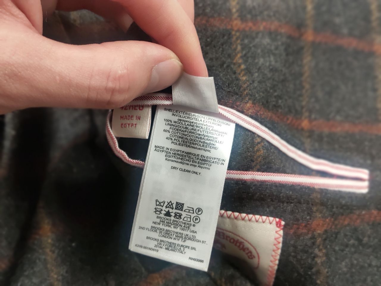 Brooks Brothers Brooks Brothers red fleece heritage Moon wool Blazer Jacket Size 42R - 18 Thumbnail