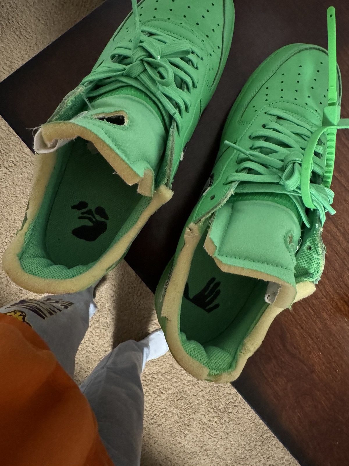Nike × Off-White × Virgil Abloh Off-White Nike Air Force 1 Low “Brooklyn” Size 11.5 Size US 11.5 / EU 44-45 - 10 Thumbnail