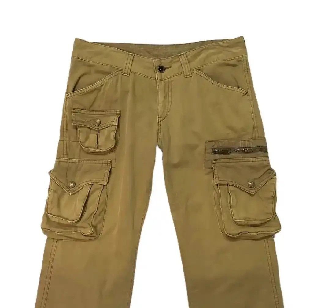 If Six Was Nine 💥FLARE/BOOTCUT Vintage ET BOITE JAPAN Multi-Pocket Cargo Size US 31 - 2 Thumbnail