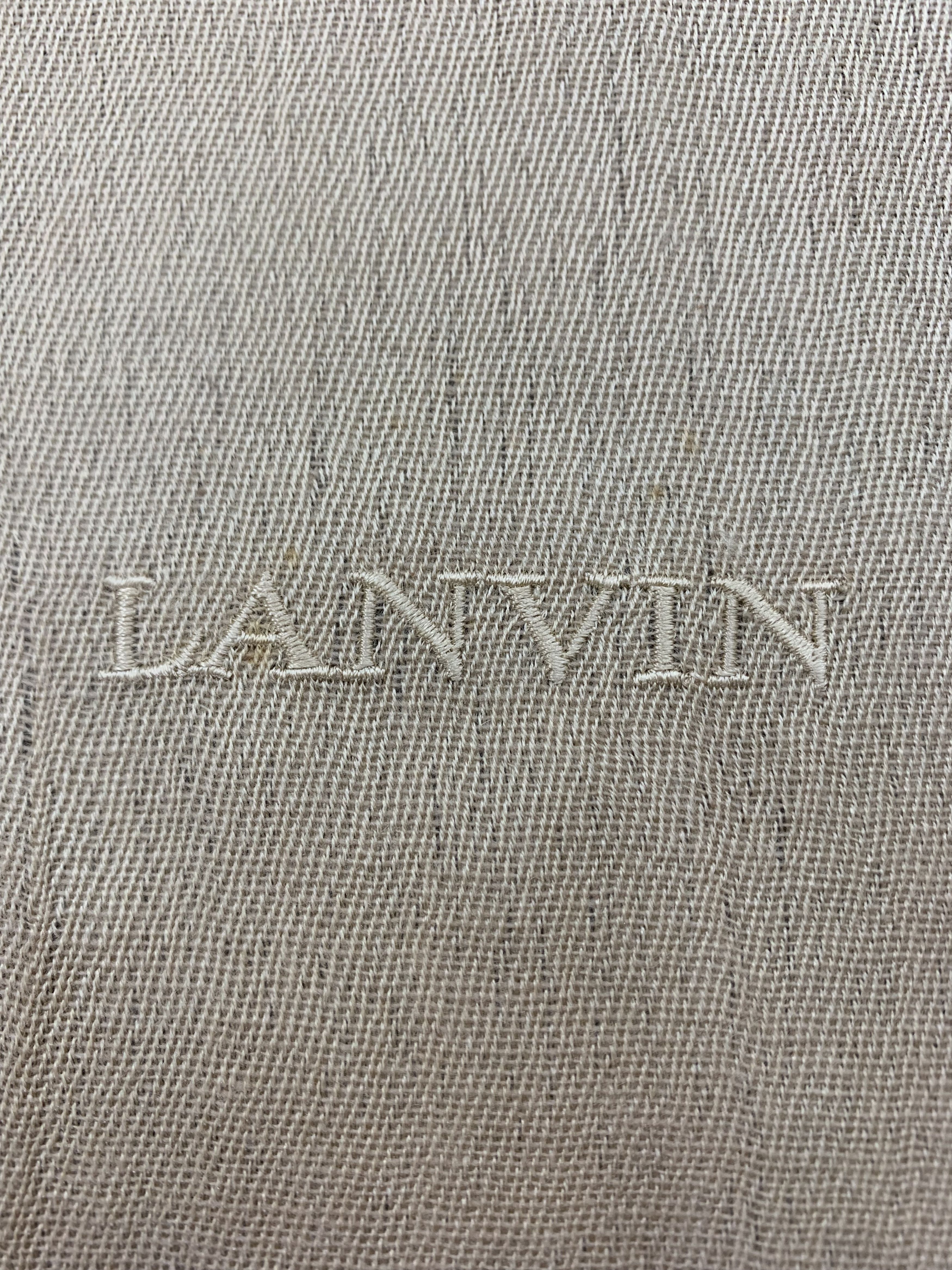 Lanvin Lanvin Scarf Cashmere Silk Muffler Neck Wrap BL2125 Size ONE SIZE - 5 Thumbnail