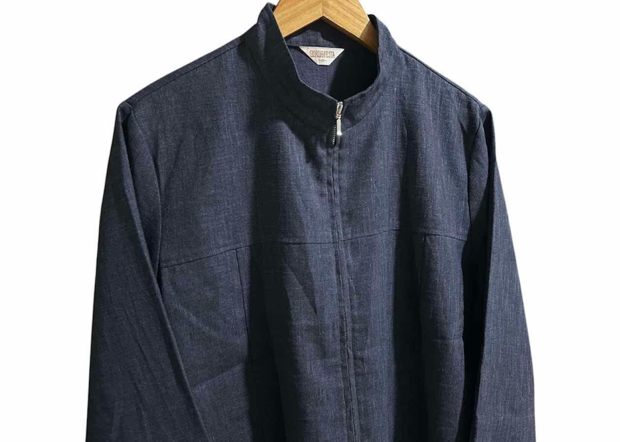 Japanese Brand 🔥Vintage Giorgio Festa Zip Shirt 3/4 Sleeve Japanese Style Size US L / EU 52-54 / 3 - 4 Thumbnail