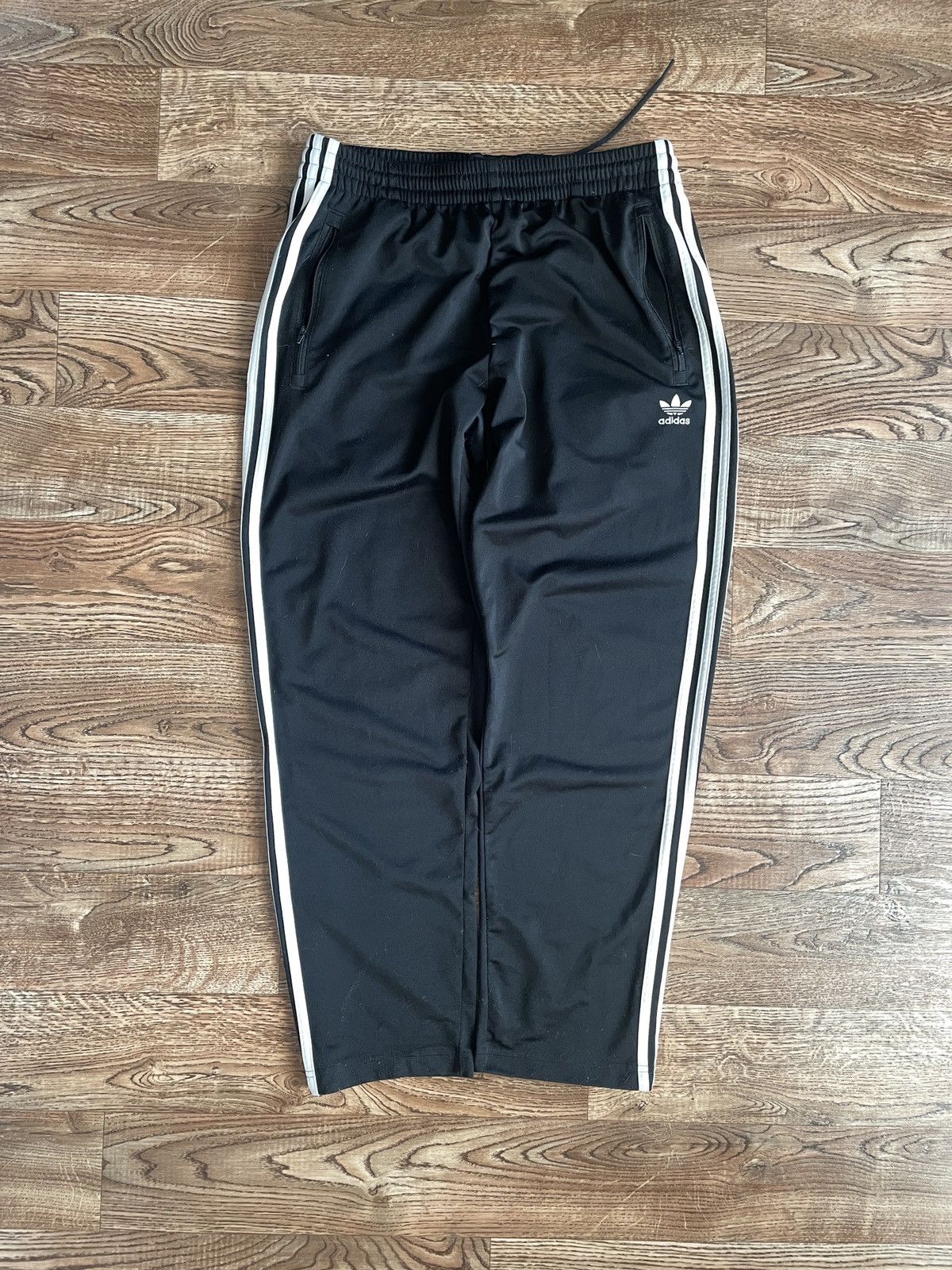 Adidas × Vintage Vintage Y2K Adidas Black Trackpants balenci style pants Size US 32 / EU 48 - 1 Thumbnail