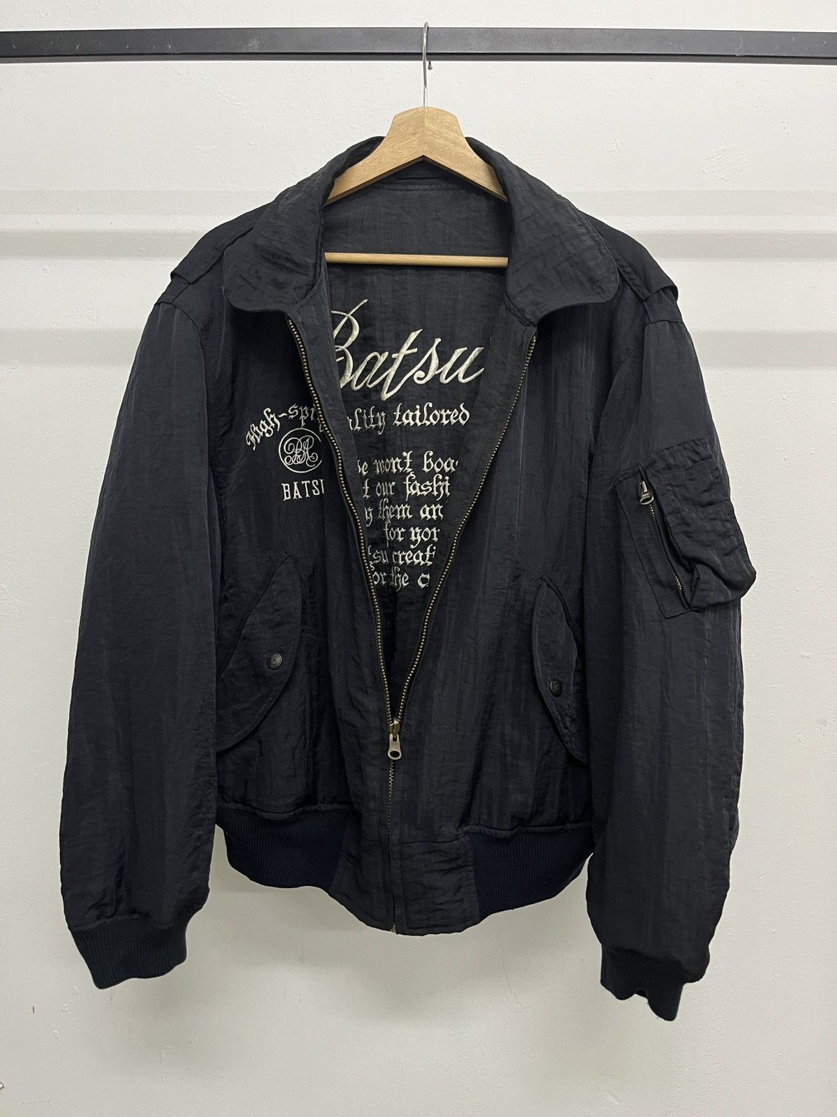 Japanese Brand Batsu Reversible Parachute Utility Bomber Issey Miyake Style Size US L / EU 52-54 / 3 - 20 Thumbnail