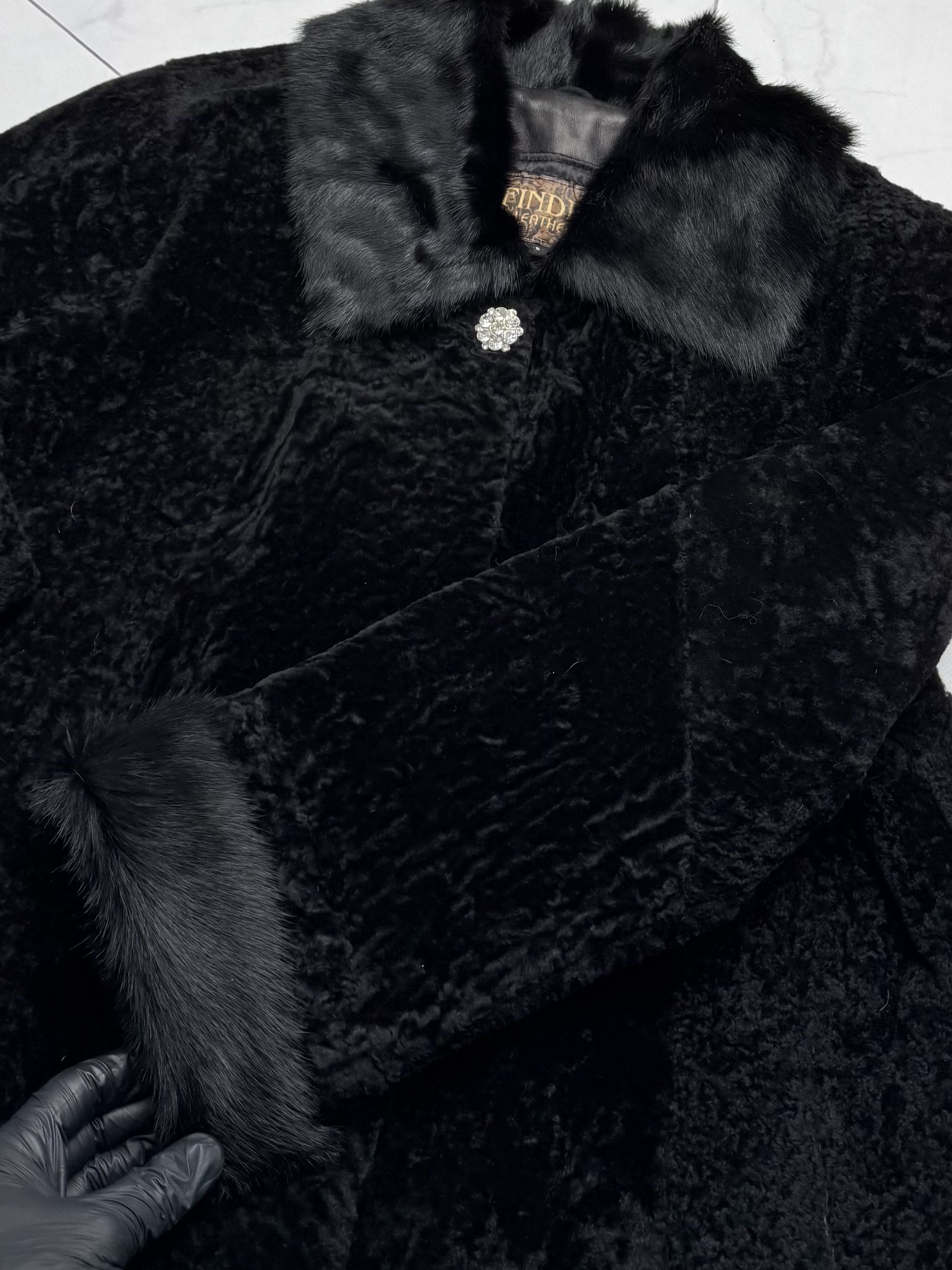 Vintage Vintage Real Lambskin Coat (B550) Size L / US 10 / IT 46 - 8 Thumbnail