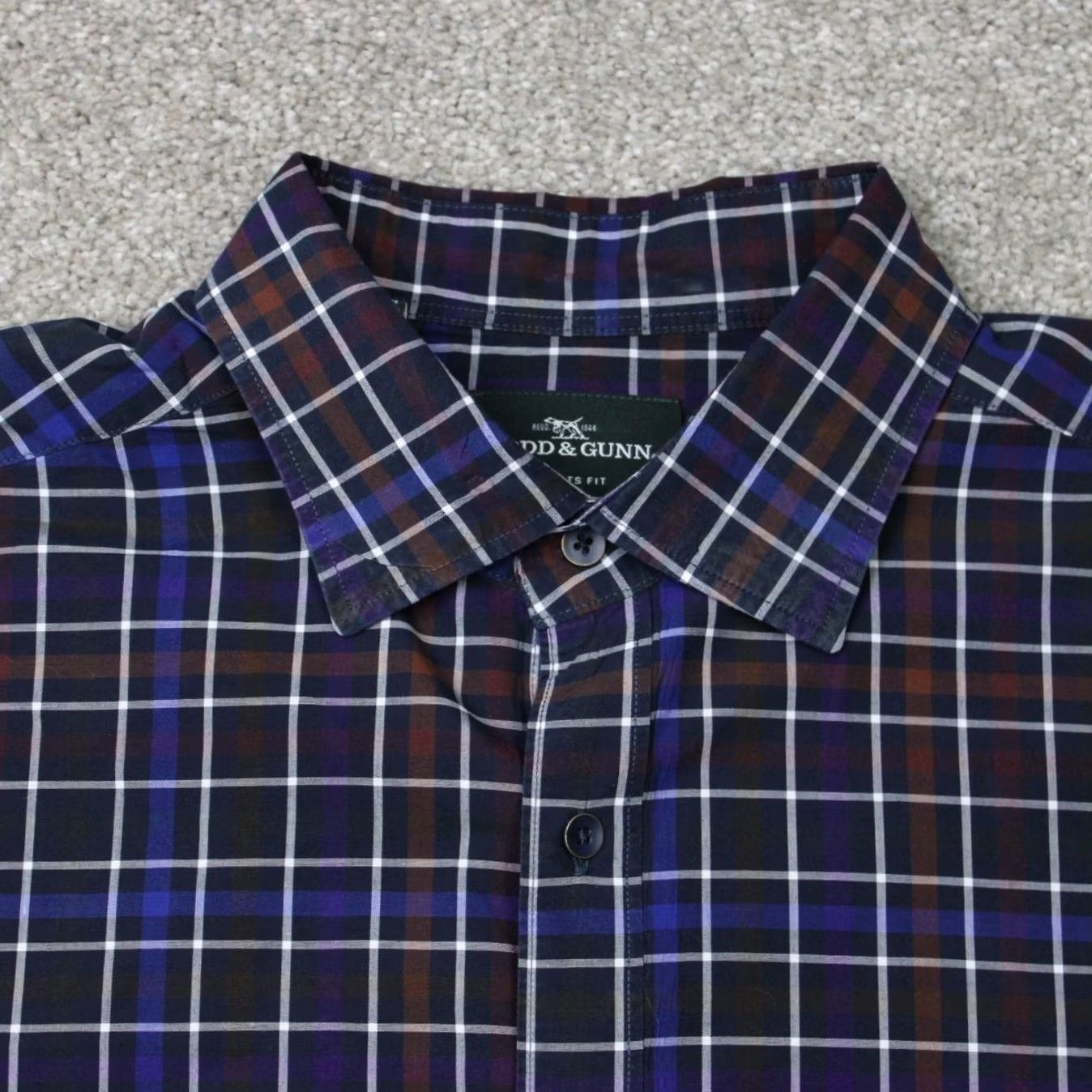 Rodd & Gunn Rodd & Gunn Shirt Mens XL Blue/Red Sports Fit Italian Fabric Long Sleeve Cotton Size US XL / EU 56 / 4 - 4 Thumbnail