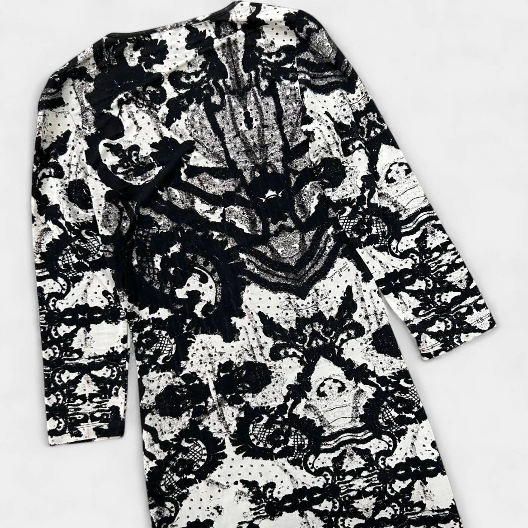 Just Cavalli Just Cavalli Brushstroke Print Dress Size M / US 6-8 / IT 42-44 - 6 Thumbnail