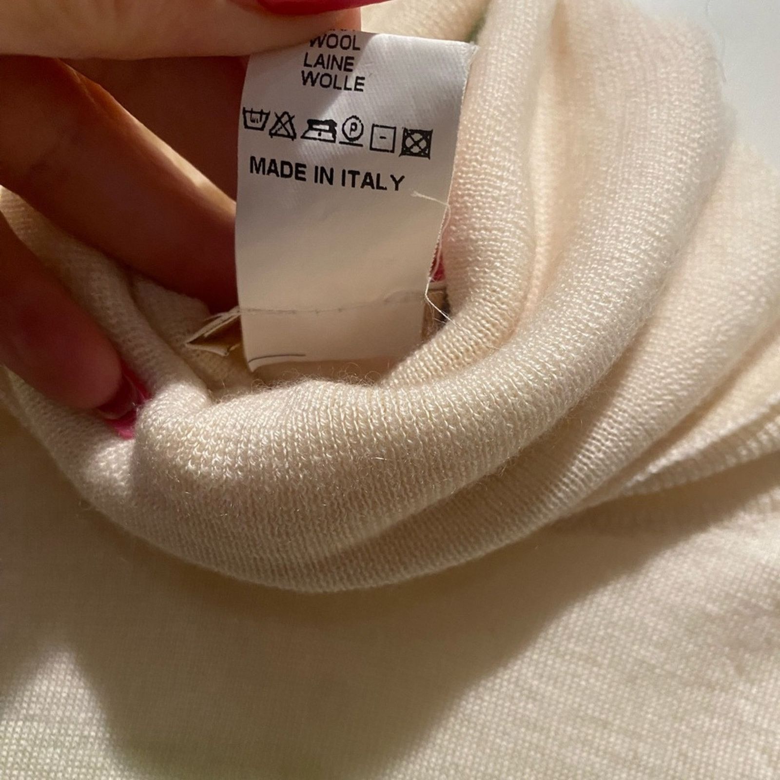 Other Aviu Women's Cashmere Silk Blend Turtleneck Beige 40 Size S / US 4 / IT 40 - 4 Thumbnail