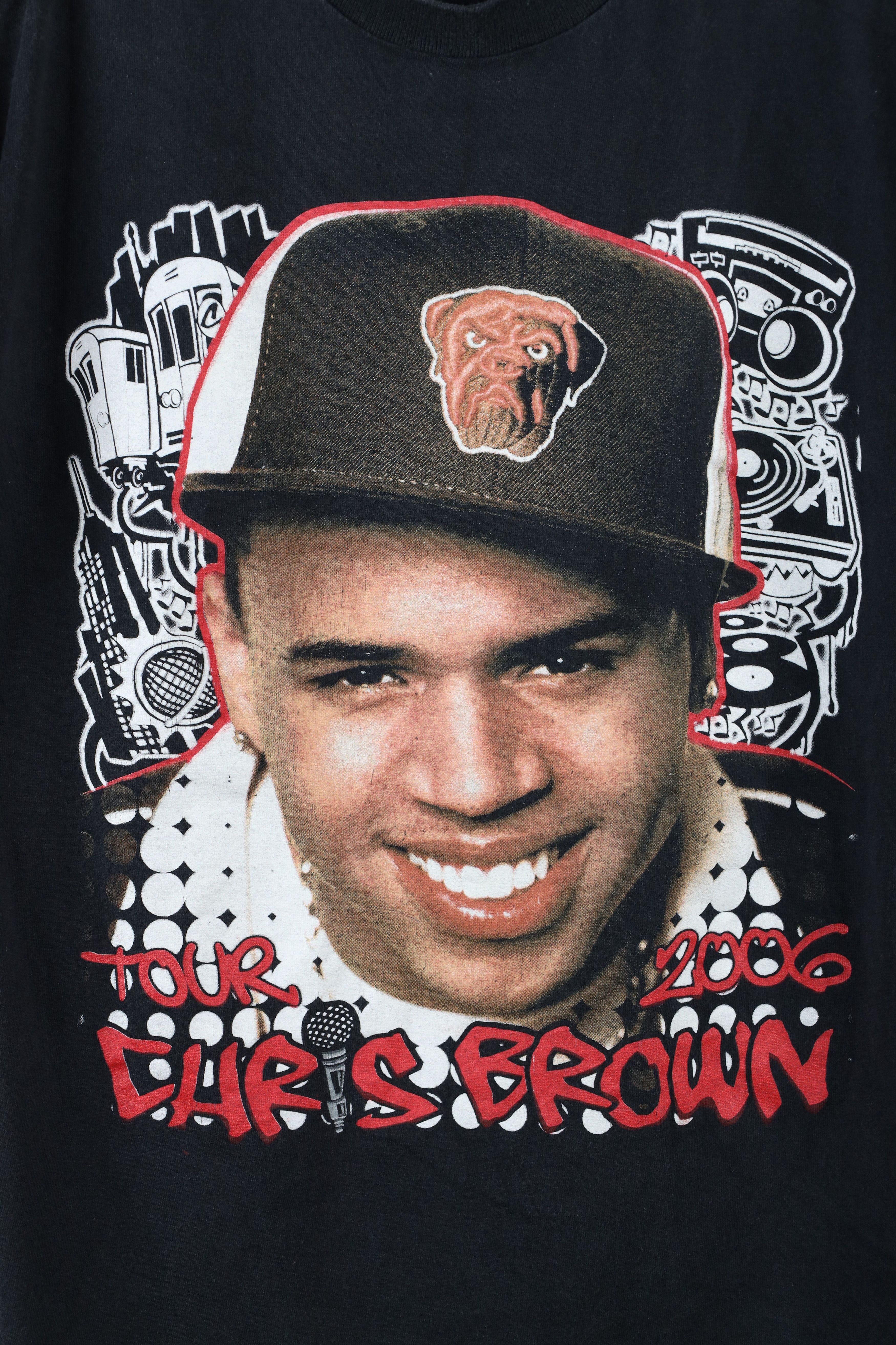 Vintage Y2K Tour Chris Brown Lil Wayne NeYo Rap Tee T-Shirt