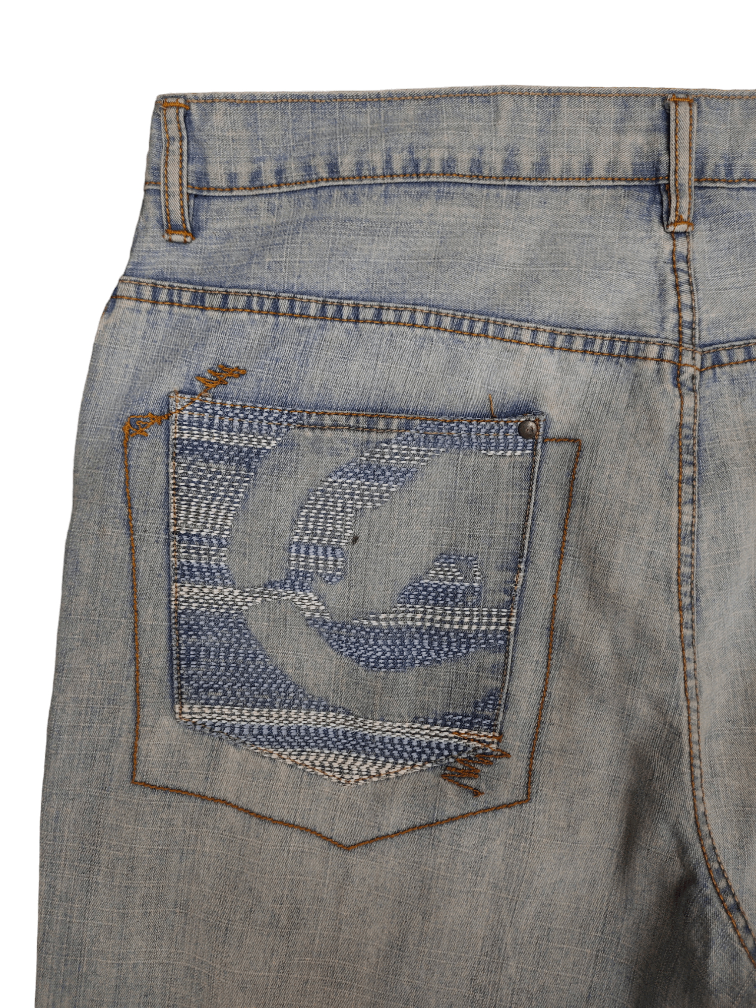 Ecko Unltd. Baggy Jeans Ecko Embroidered Pocket Denim Wide Y2k Jnco Size US 38 / EU 54 - 4 Thumbnail