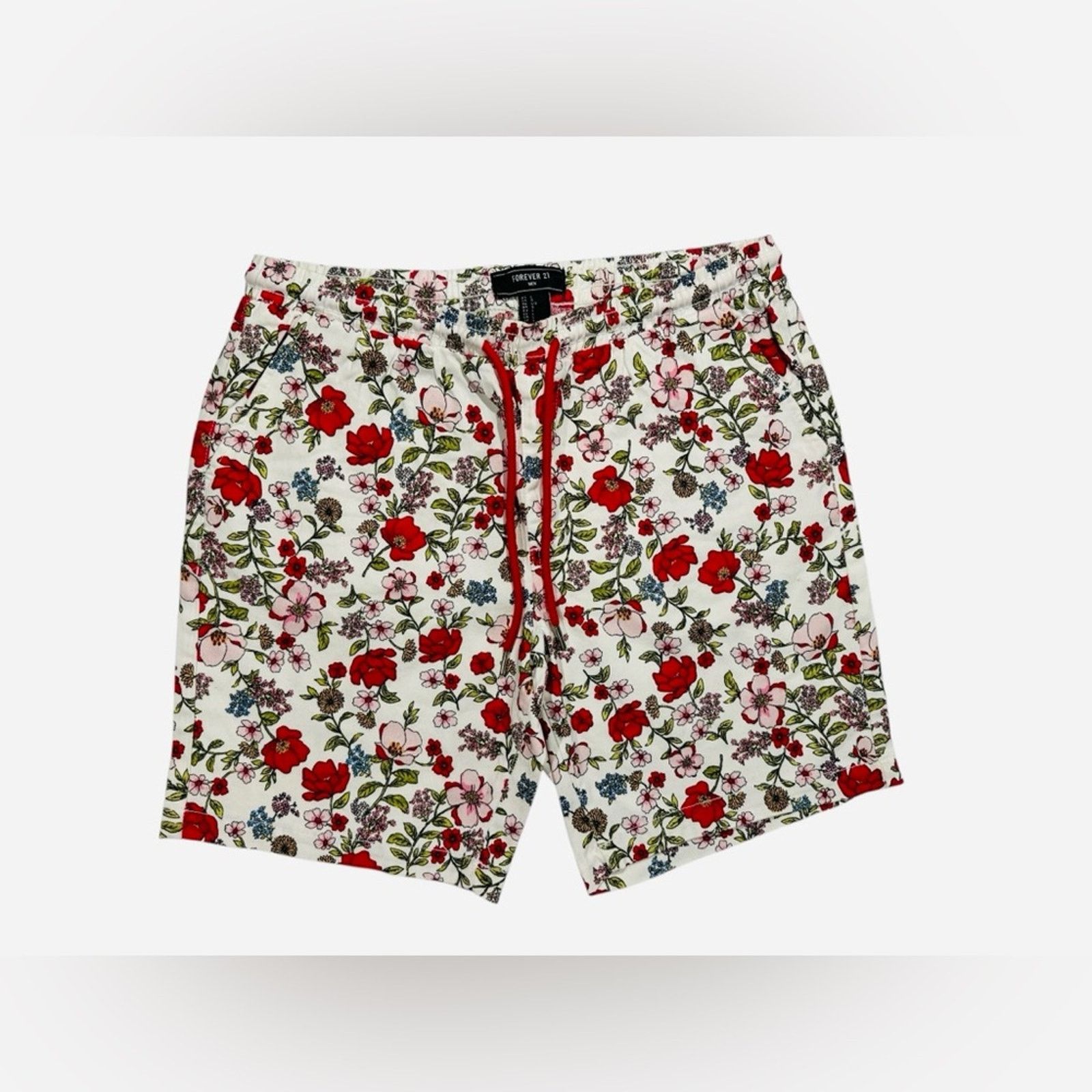 Forever 21 Forever 21 Men's Floral Print Shorts Size US 38 / EU 54 - 1 Thumbnail