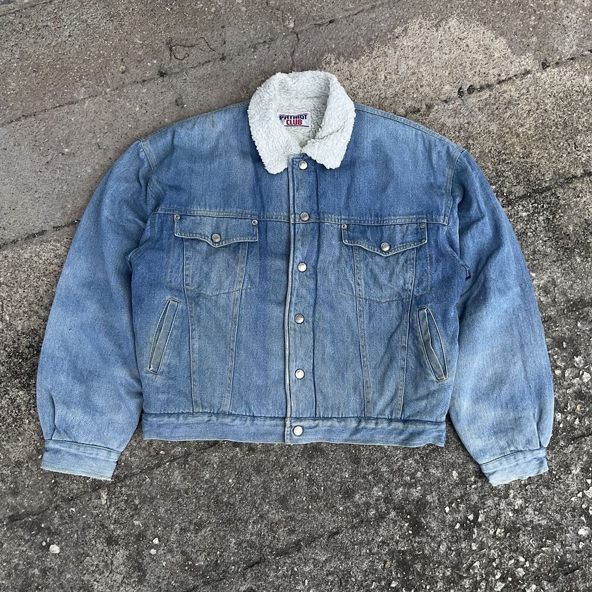 Vintage VINTAGE PATRIOT CLUB DENIM JACKET Size US S / EU 44-46 / 1 - 2 Thumbnail