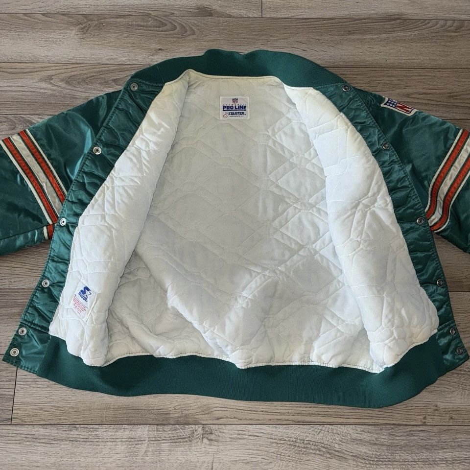 Starter 80s Starter Pro Line Miami Dolphins satin bomber jacket Size US L / EU 52-54 / 3 - 2 Thumbnail