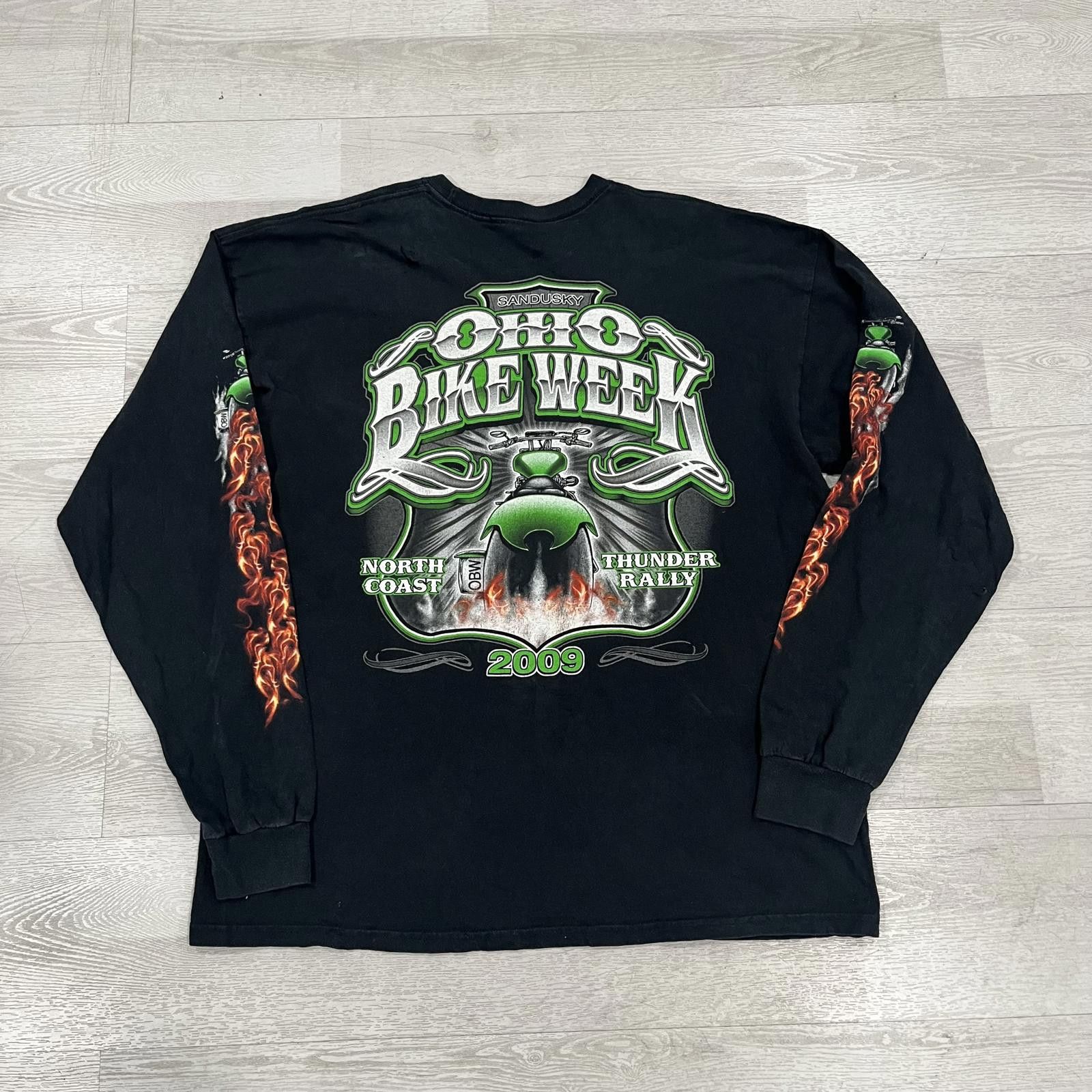Other Vintage 2009 Ohio Bike Week Long Sleeve - Men’s Large Size US L / EU 52-54 / 3 - 1 Thumbnail