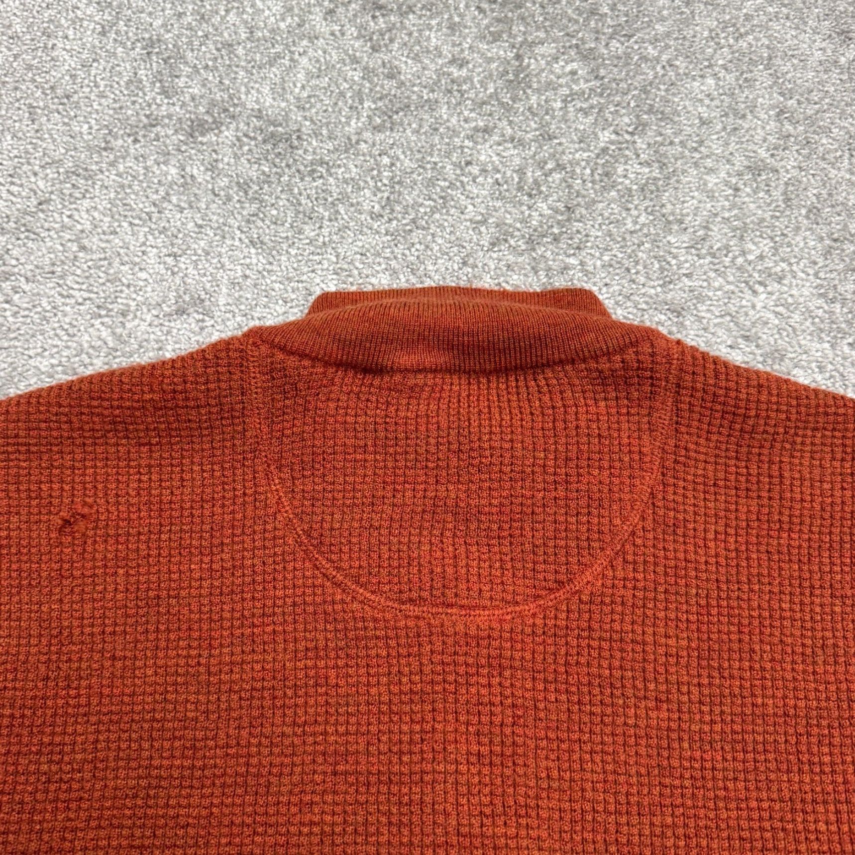 Orvis VINTAGE Orvis Wool Waffle Knit Henley Sweater Men's 2XL Fall Winter Brown Classic Outdoor Size US XXL / EU 58 / 5 - 6 Thumbnail