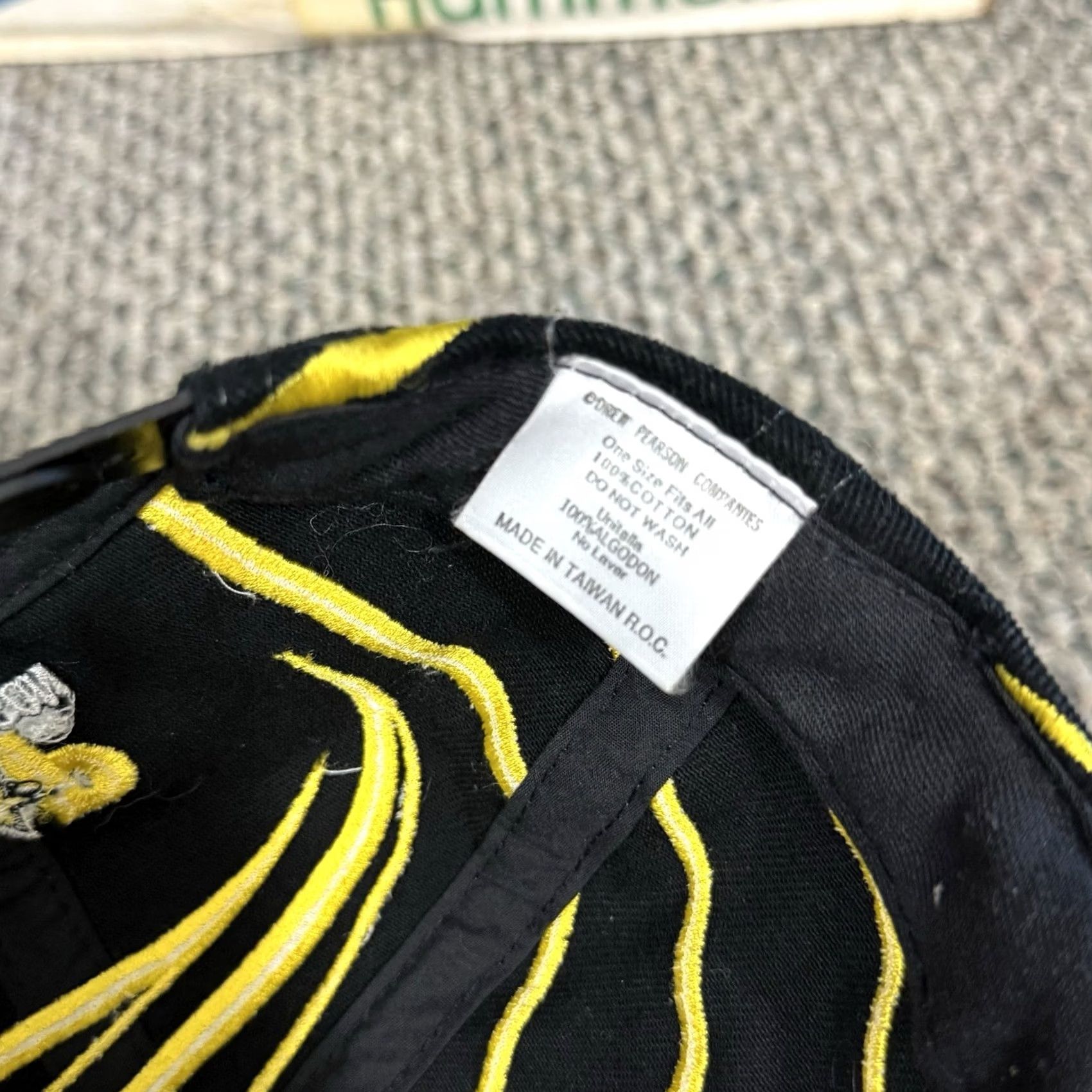 Drew VINTAGE Pittsburgh Steelers Hat SnapBack Adult One Size Black Cotton Knit Drew Pearson 90s NFL Sport Size ONE SIZE - 7 Thumbnail