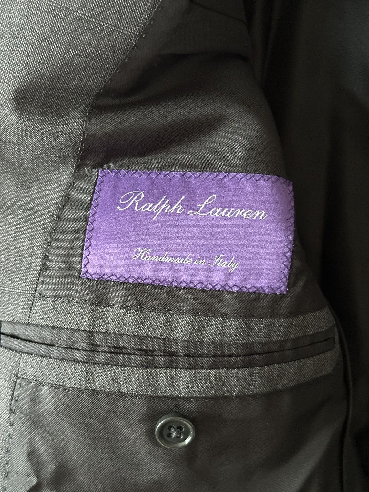 Ralph Lauren Purple Label Ralph Lauren Purple Label Grey Blazer 100% Wool Size US L / EU 52-54 / 3 - 1 Thumbnail