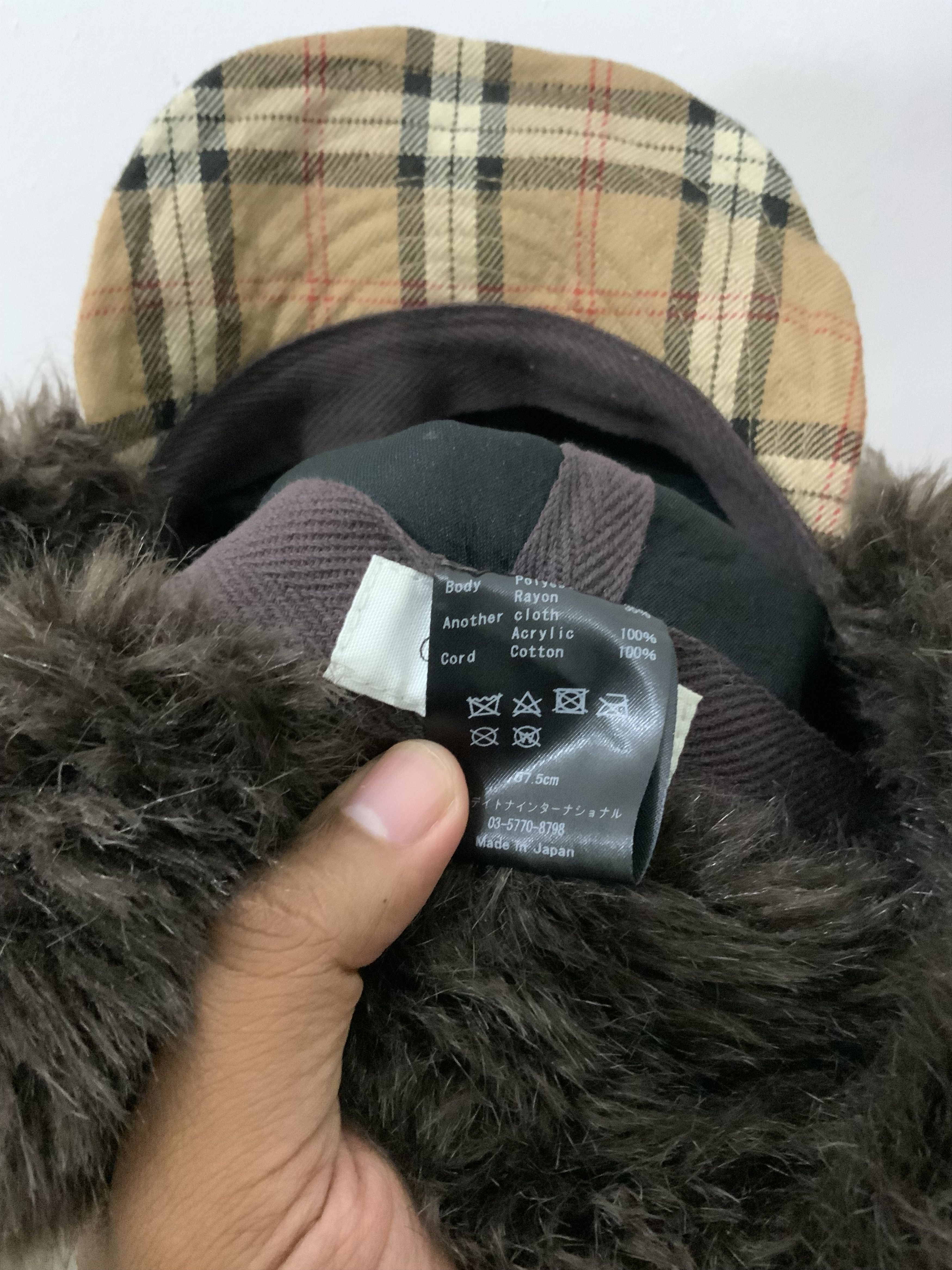 Japanese Brand Gloria Cordes Tokyo Fur inspired by Burberry Trooper Hat Size ONE SIZE - 18 Thumbnail