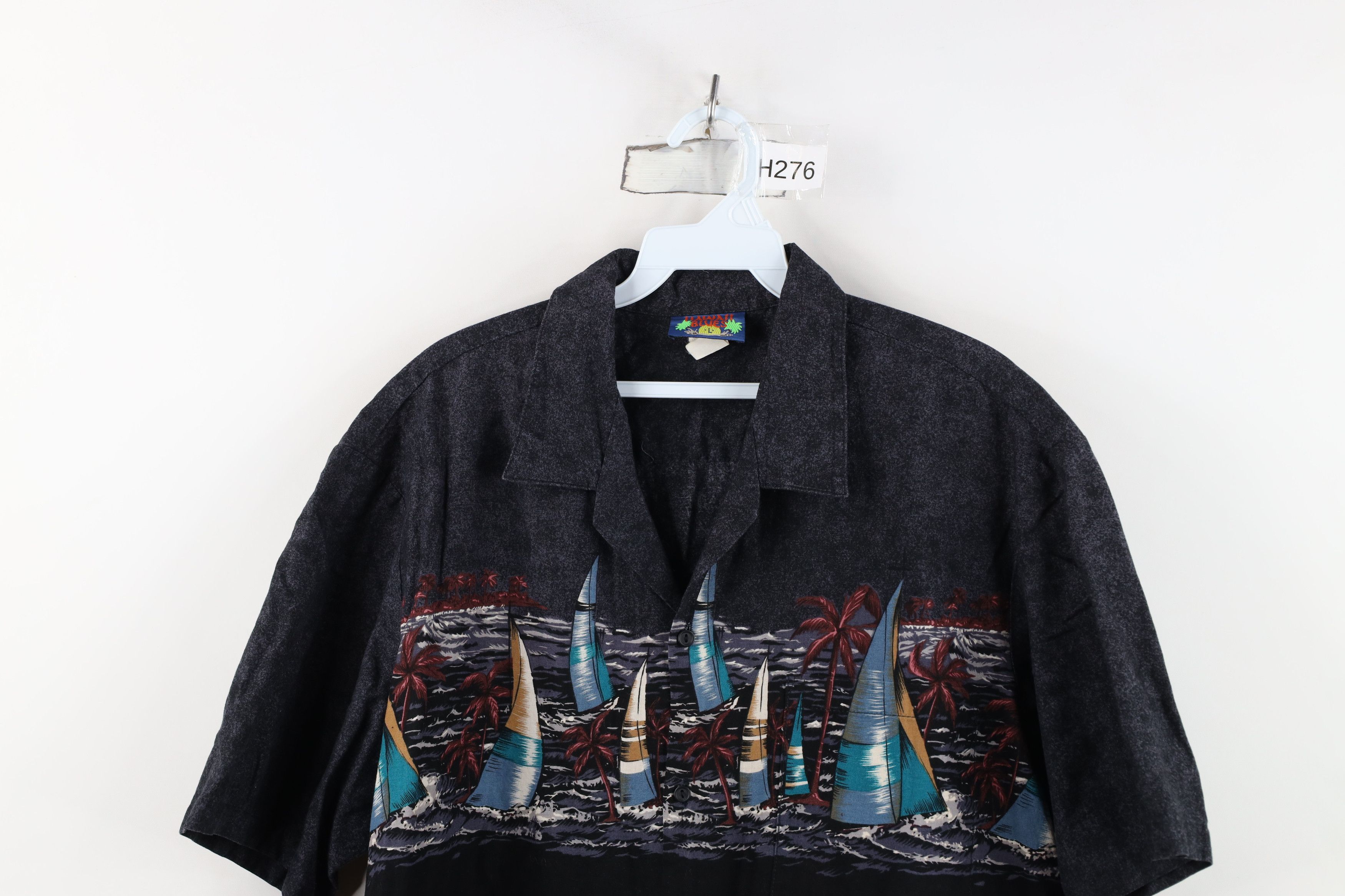 Vintage Vintage 90s Streetwear Camp Collar Sailboat Button Shirt USA Size US L / EU 52-54 / 3 - 2 Thumbnail