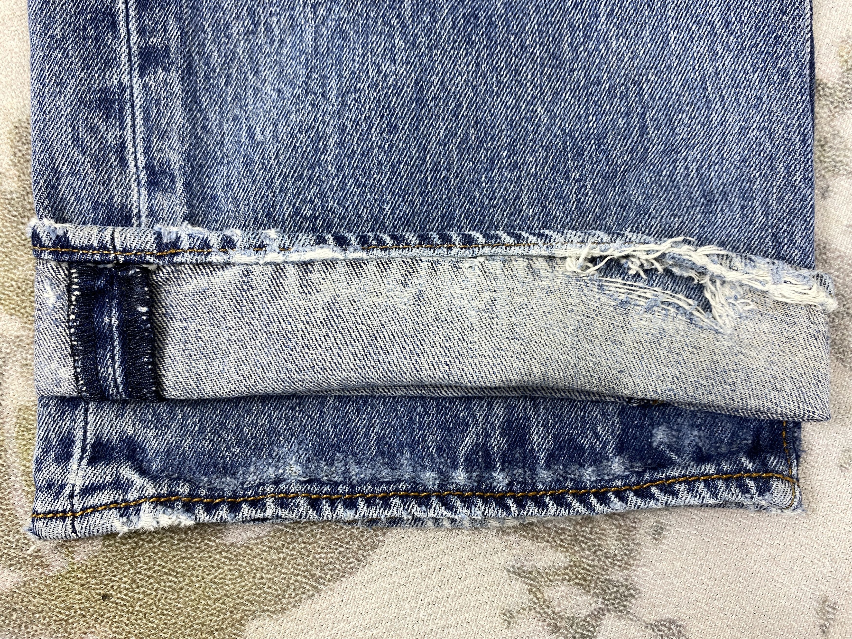 Levi's Blue Distressed Vintage Levi's Denim 41x31.5 -JN424 Size US 41 - 15 Thumbnail