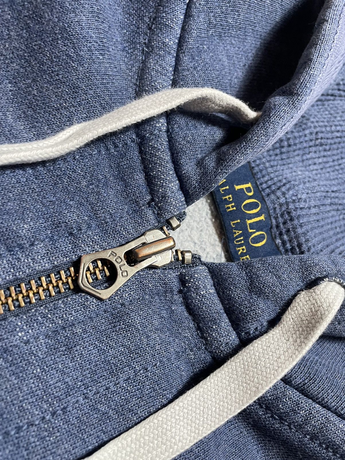 Polo Ralph Lauren Vintage Blue Zip Up Hoodie Polo Ralph Lauren PRL Y2K Hype Size US L / EU 52-54 / 3 - 6 Thumbnail