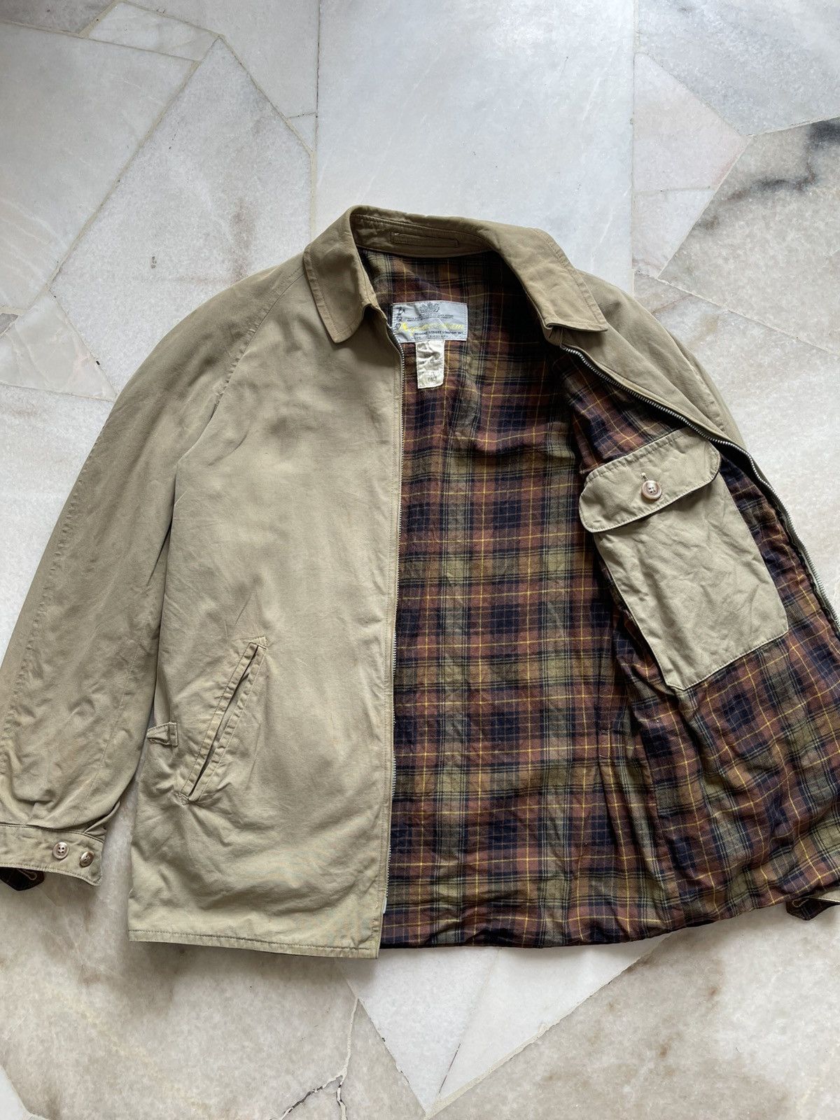 Aquascutum Rare 60s Aquascutum Zipper Jacket With One Back Pocket Size US S / EU 44-46 / 1 - 8 Thumbnail