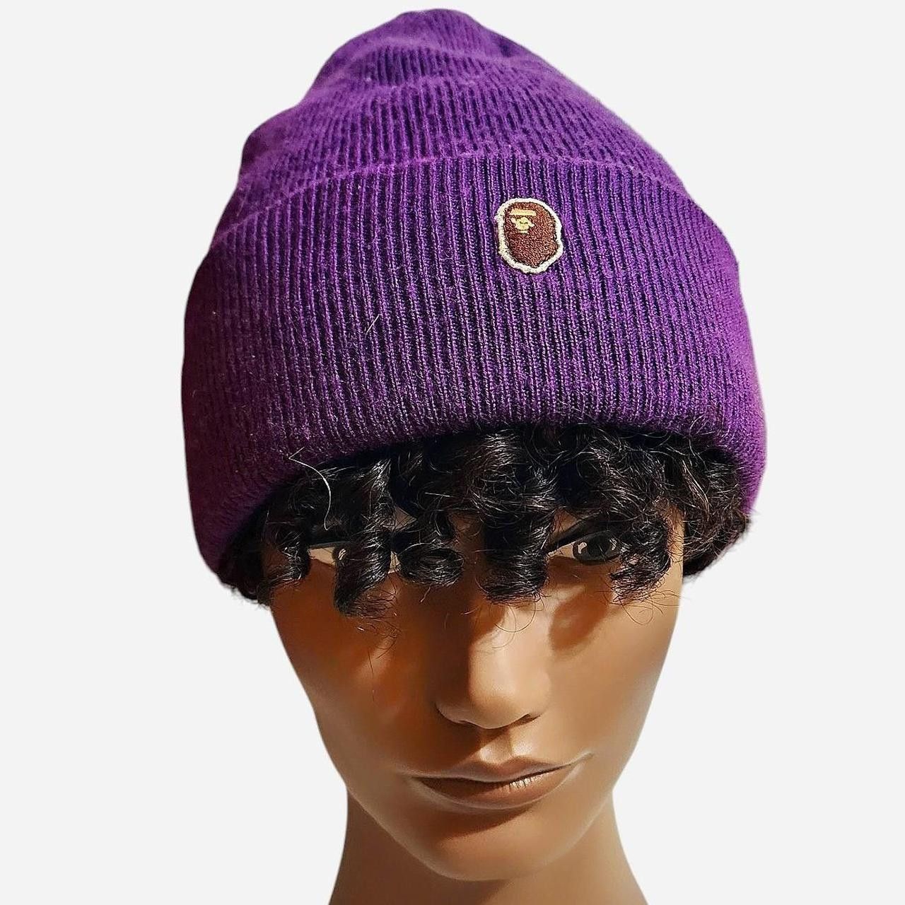 Bape Purple BAPE Beanie Size ONE SIZE - 1 Thumbnail