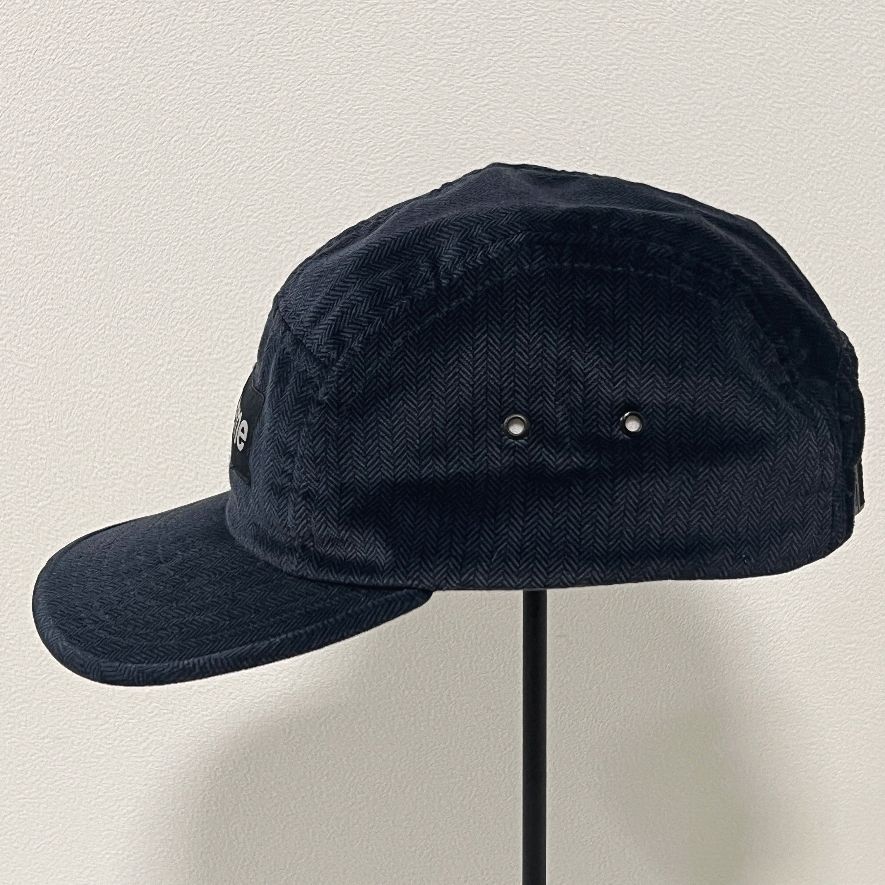 Supreme Supreme 2008 Herringbone Camp Cap Navy Size ONE SIZE - 4 Thumbnail