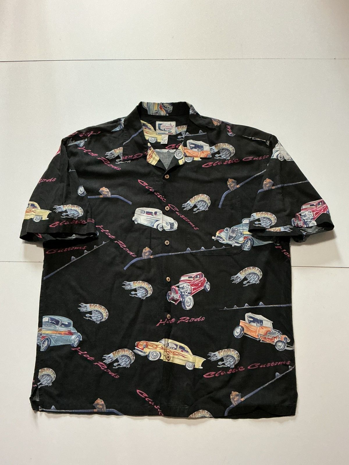 Vintage Vintage Bluewater Wear Hot Rods Cars Racing Hawaiian Shirt Size US XXL / EU 58 / 5 - 1 Thumbnail