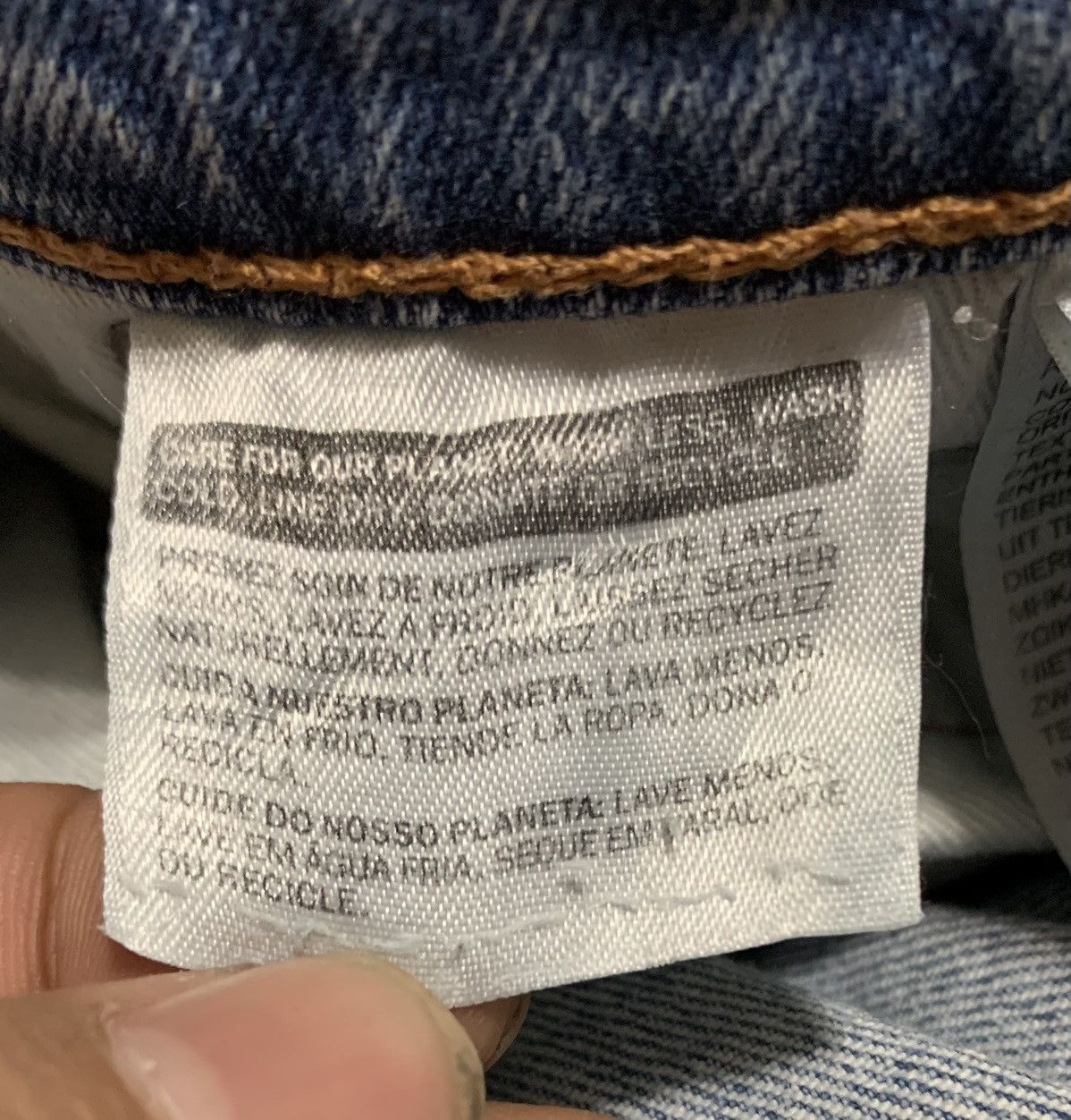 Levi's Vintage Levis Straight Faded Blue Jeans Size US 35 - 9 Thumbnail