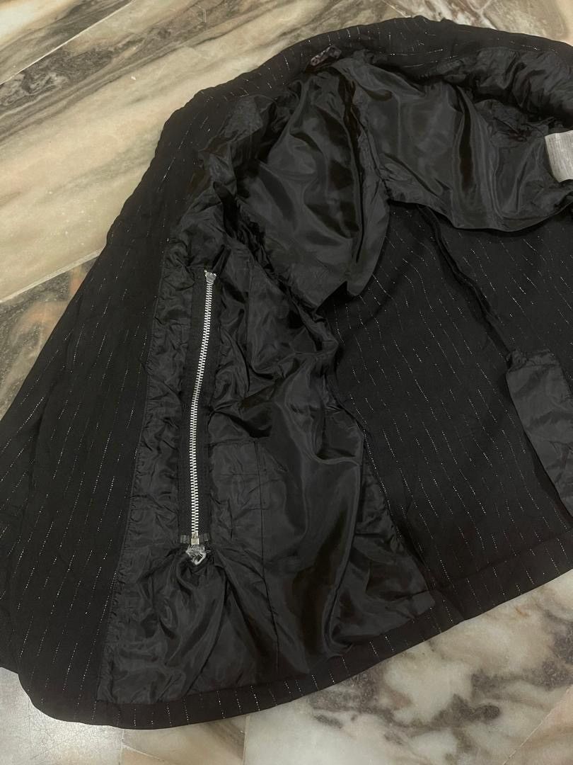 Comme des Garcons Comme des Garcons Punk Style Silver Stripe Casual Jacket Size US XS / EU 42 / 0 - 16 Thumbnail