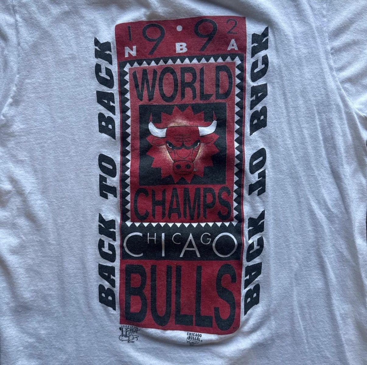 NBA Vintage Chicago Bulls NBA Champs 92’ shirt Size US M / EU 48-50 / 2 - 2 Thumbnail